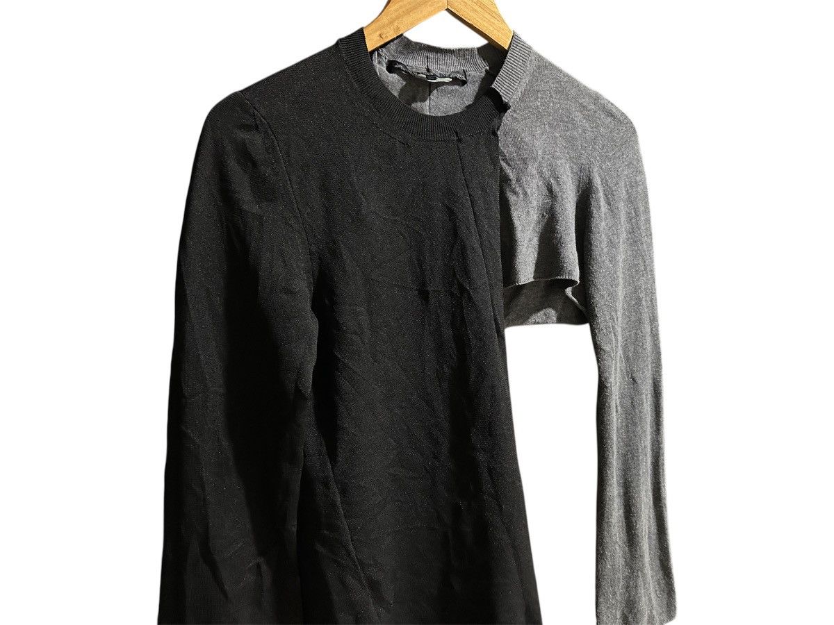 Comme des Garcons 🔥Comme Des Garcons Asymmetric Split Deconstructed Knit Ls Size US M / EU 48-50 / 2 - 2 Thumbnail