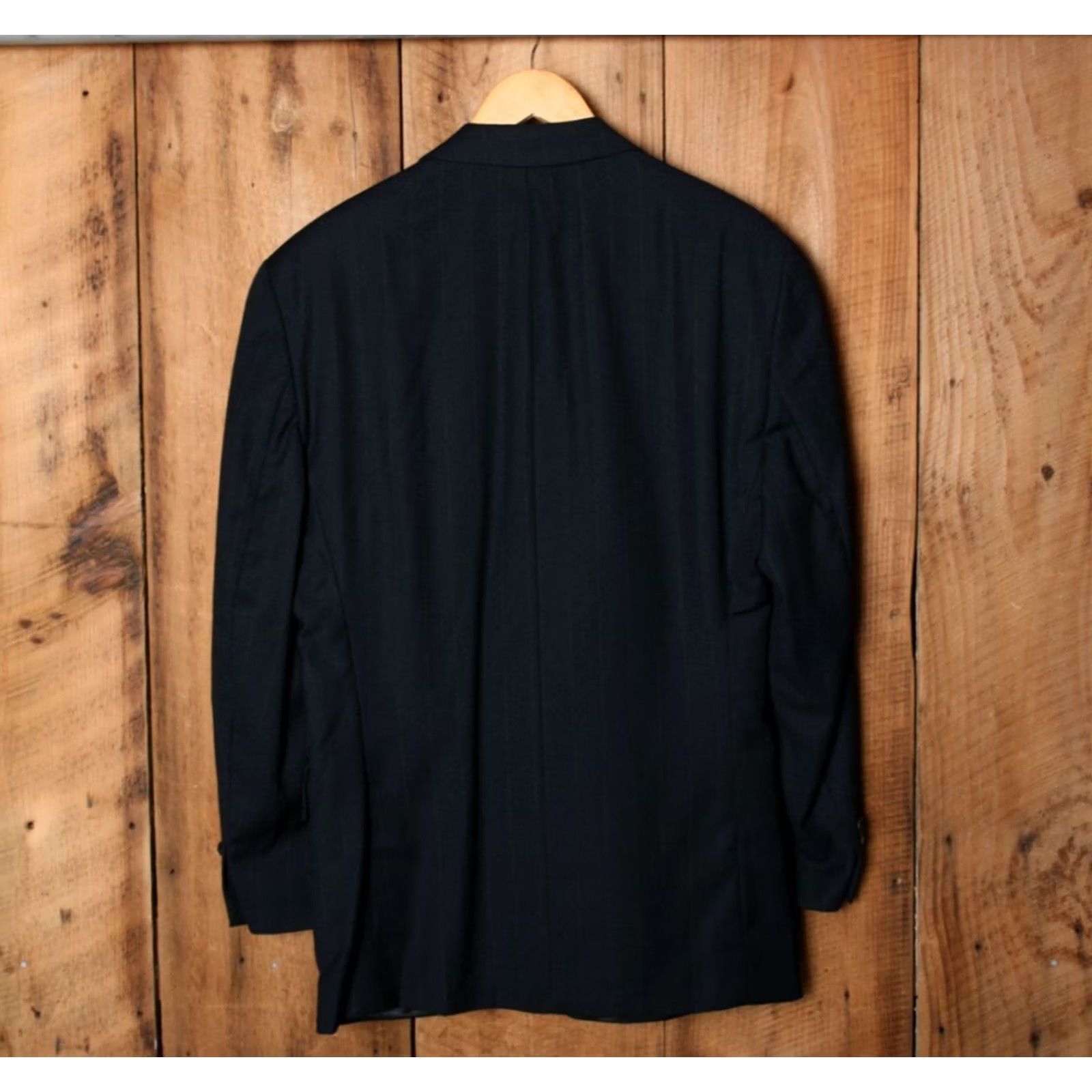Ralph Lauren VINTAGE Ralph Lauren Navy Blue Pinstriped Blazer Sport Coat Sz. 44R Blazer Men Wool Two Button Single-Breasted Jacket Shirt/Hoodie Size 44R - 4 Thumbnail