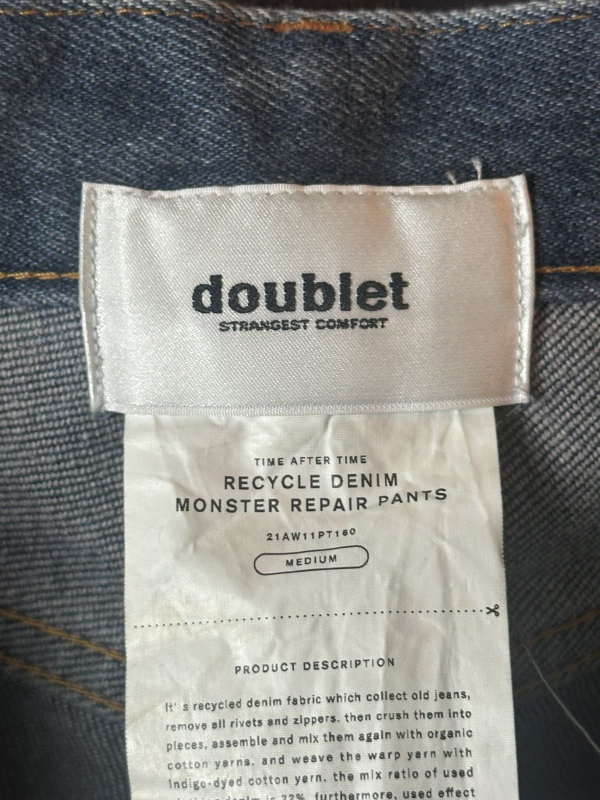 Doublet DOUBLET “Monster” Japan Denim Jeans Size US 32 / EU 48 - 12 Thumbnail