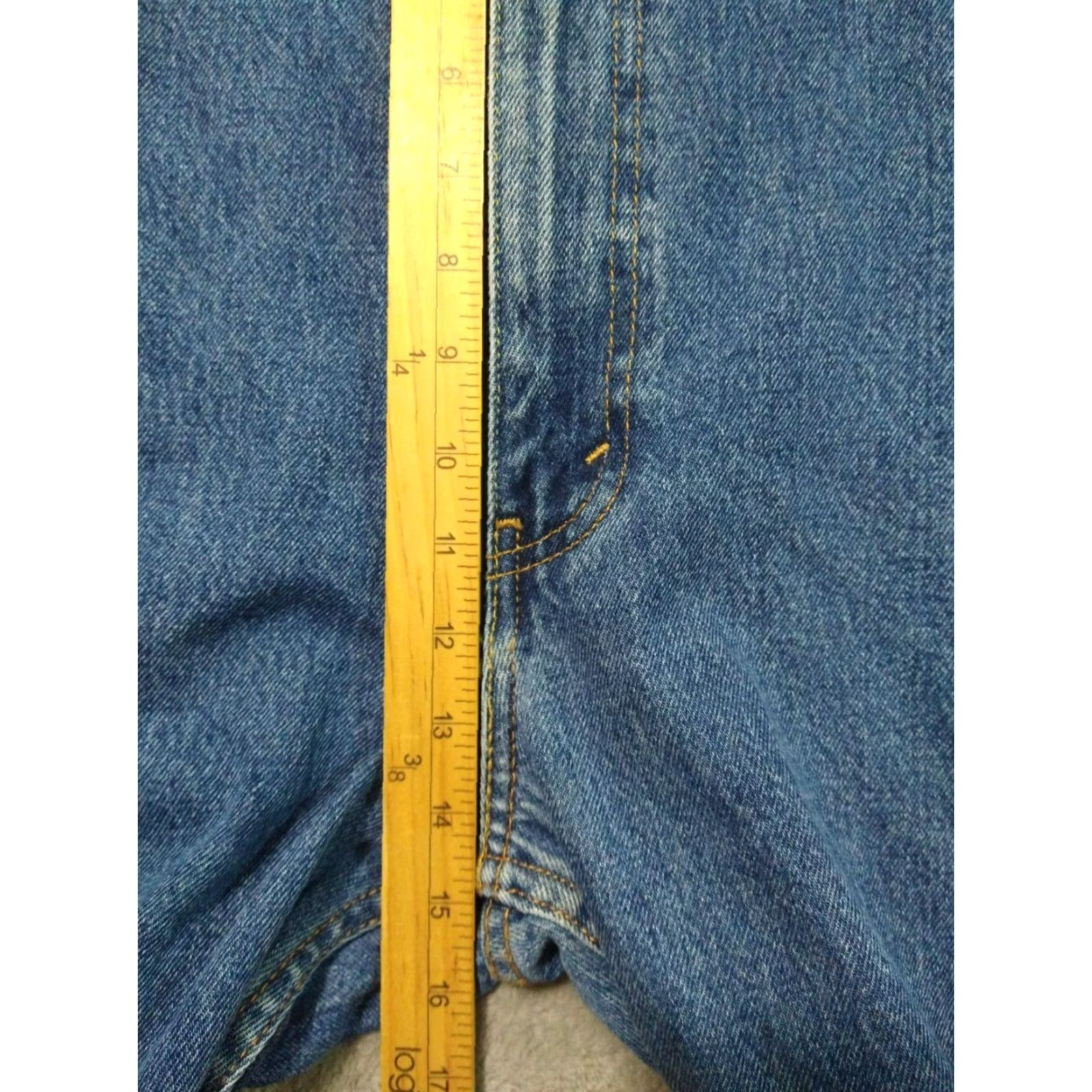Levi's Levi's 550 Jeans Mens Big & Tall 48x29 Blue Denim Relaxed Tapered Medium Wash Size US 32 / EU 48 - 4 Thumbnail