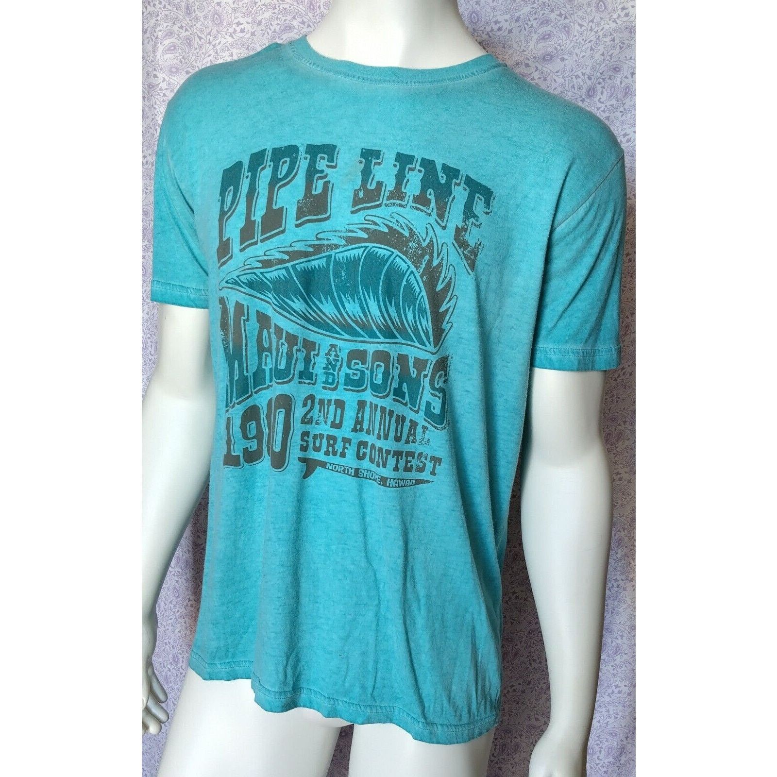 Maui and Sons Pipeline Maui & Sons 1980 Second Annual Surf Contest, Tee L Size US L / EU 52-54 / 3 - 1 Thumbnail