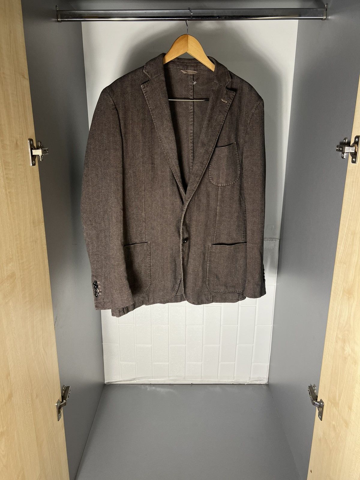 L.B.M. 1911 VINTAGE L.B.M 1911 LIMITED EDITION WOOL COAT SUIT DESIGNER Size 54R - 4 Thumbnail