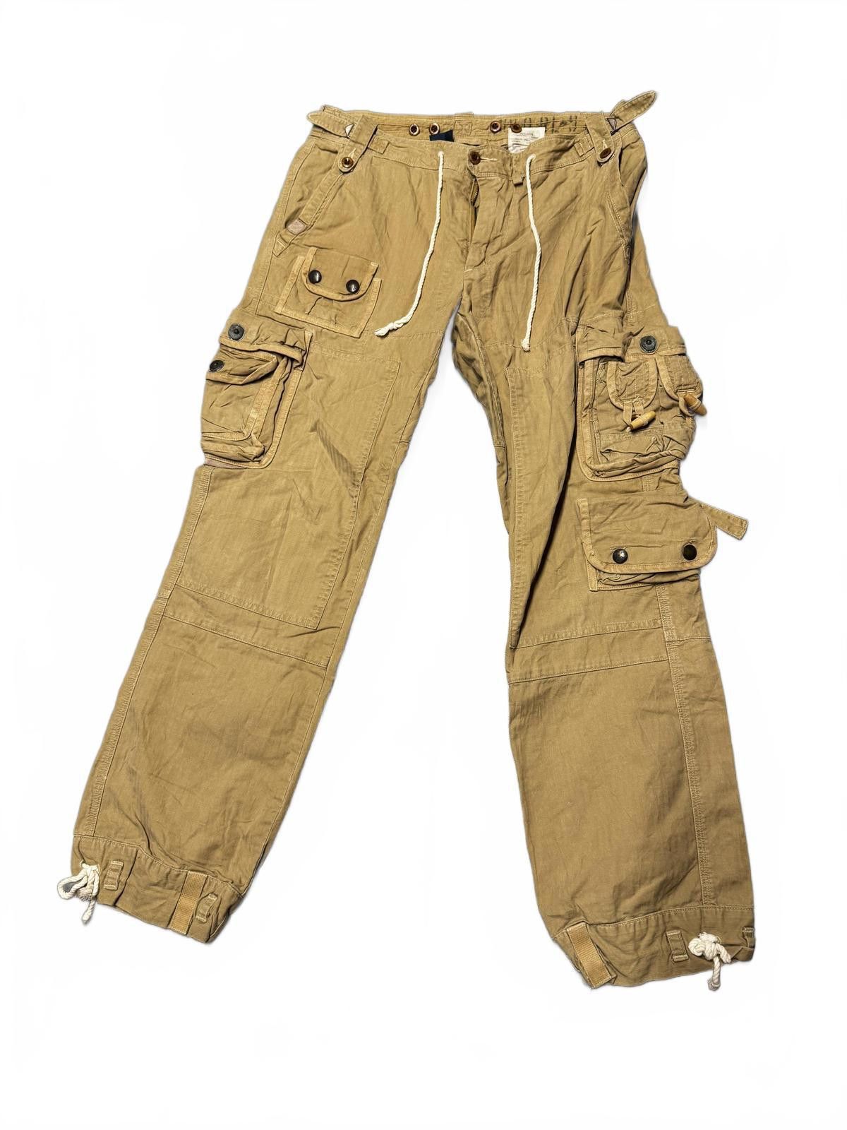 Designer Stylish Cargo Trousers with Multi-Pockets Size US 34 / EU 50 - 1 Thumbnail