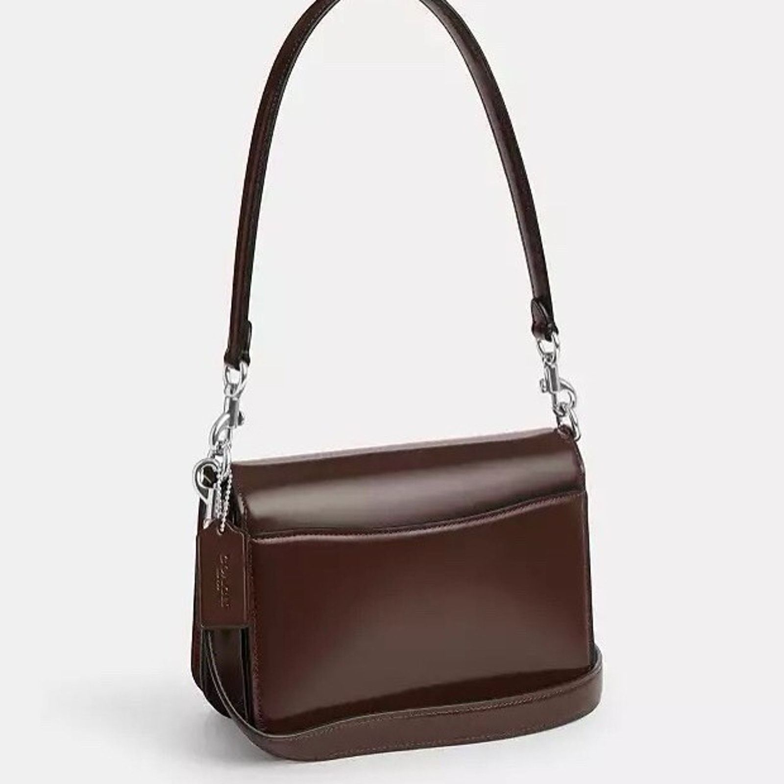 Coach NWT Coach CY657 Spazzolato Leather Quinn Bag Silver/Maple Size ONE SIZE - 10 Thumbnail