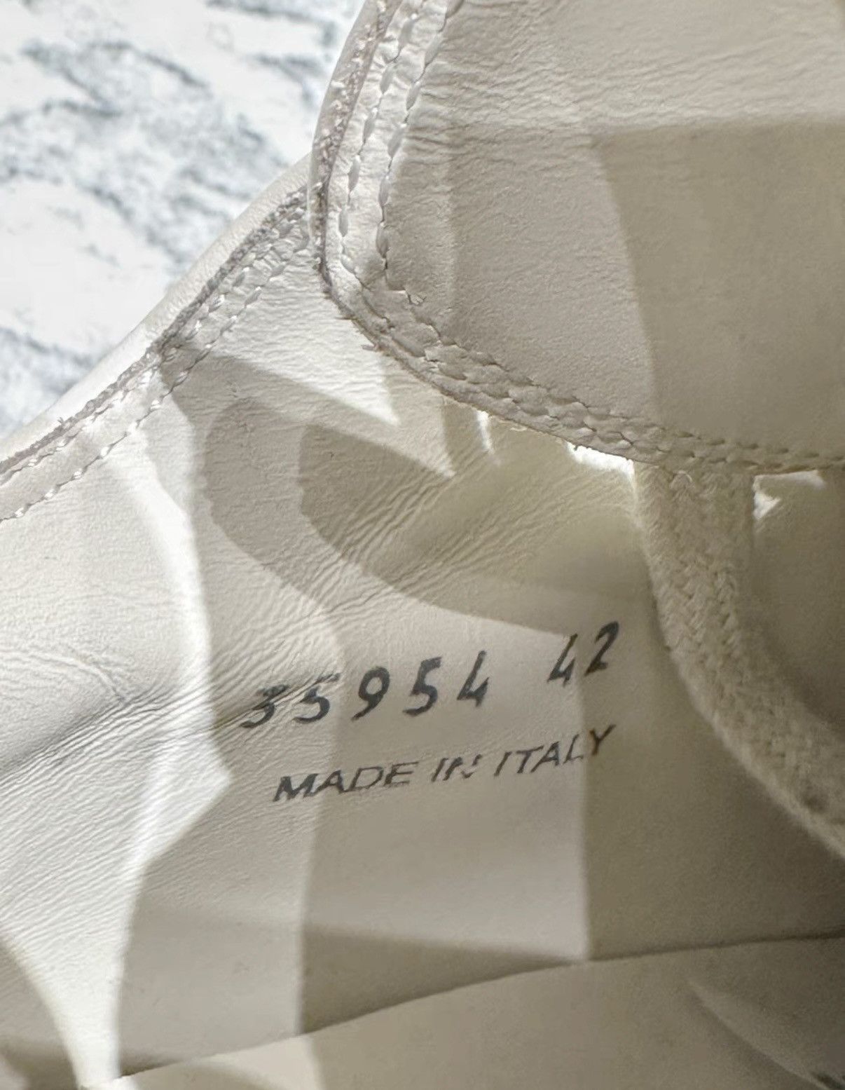 Rick Owens Rick Owens white low-top Converse, white cowhide leather Size US 8.5 / EU 41-42 - 7 Thumbnail