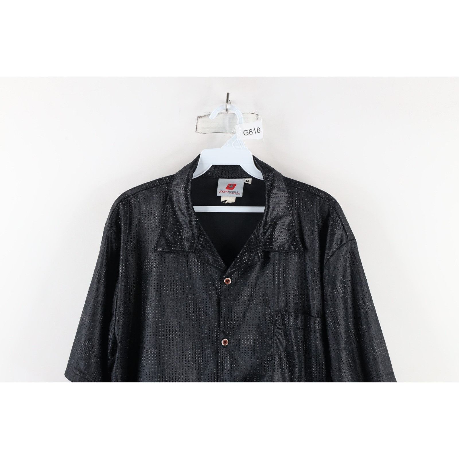 Vintage Vintage 90s Pornstar Clothing Skateboard Button Shirt Size US M / EU 48-50 / 2 - 2 Thumbnail