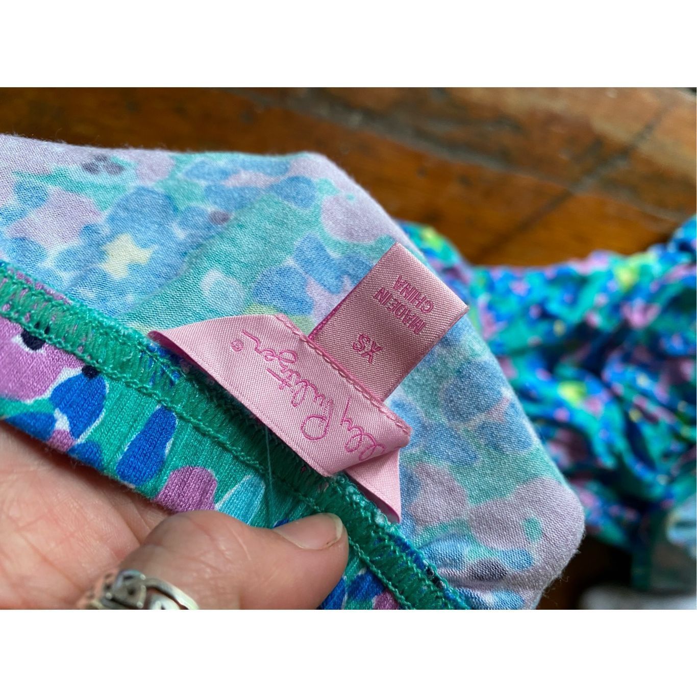 Lilly Pulitzer Lilly Pulitzer Strapless Short Dress, Blue Pink Green Floral Size XS / US 0-2 / IT 36-38 - 7 Thumbnail