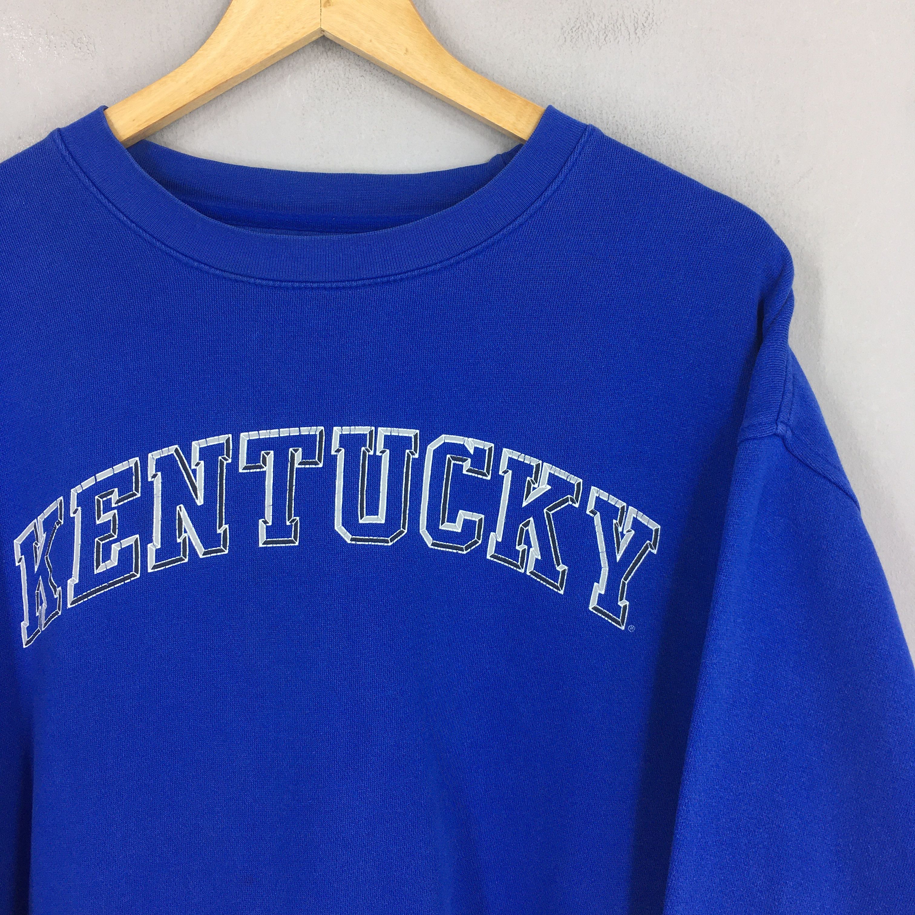 Soffe Vintage 90s Kentucky State Blue Sweatshirt XXLarge Size US XXL / EU 58 / 5 - 2 Thumbnail