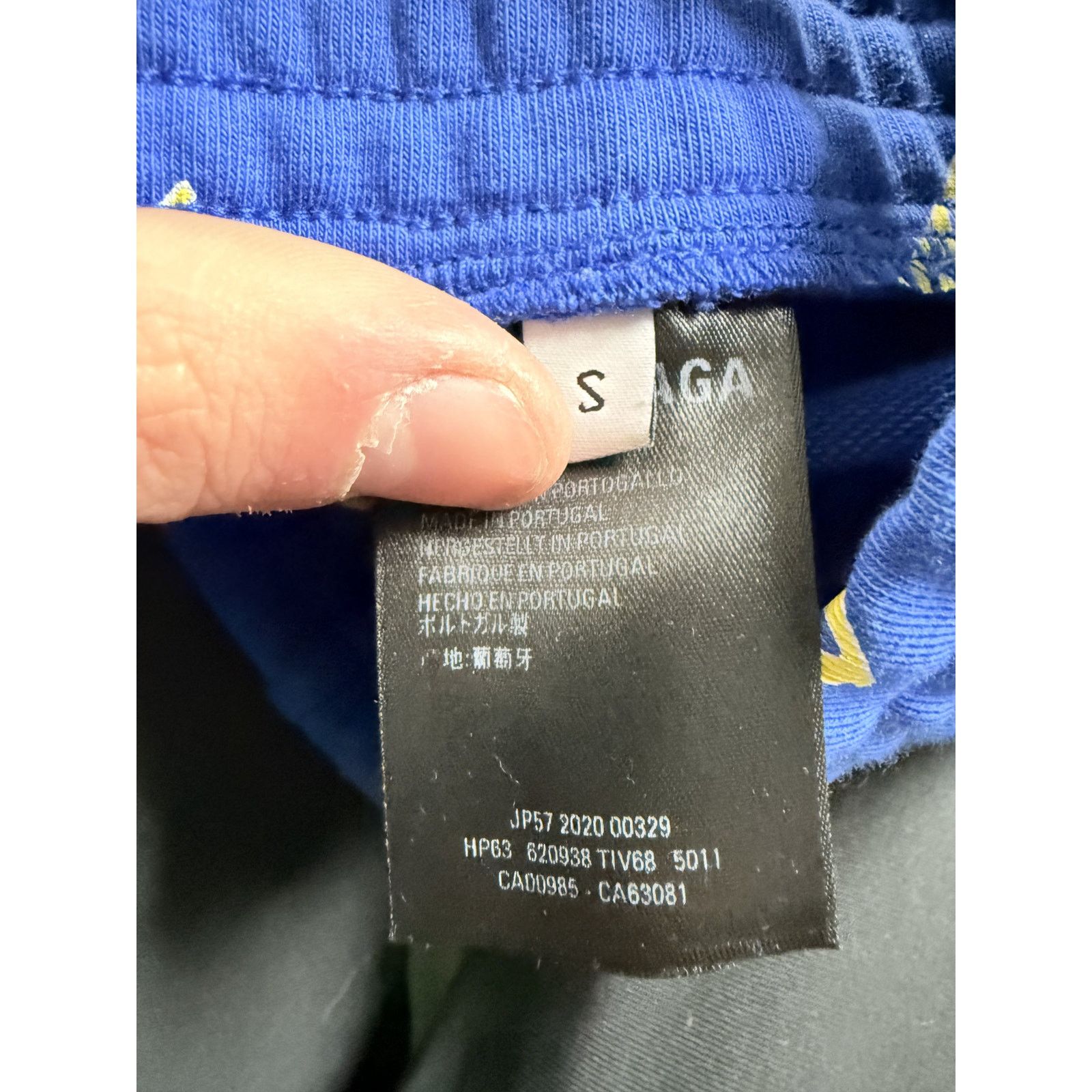Balenciaga Balenciaga All Over Sweats Blue Yellow Used Small Size US 30 / EU 46 - 3 Thumbnail