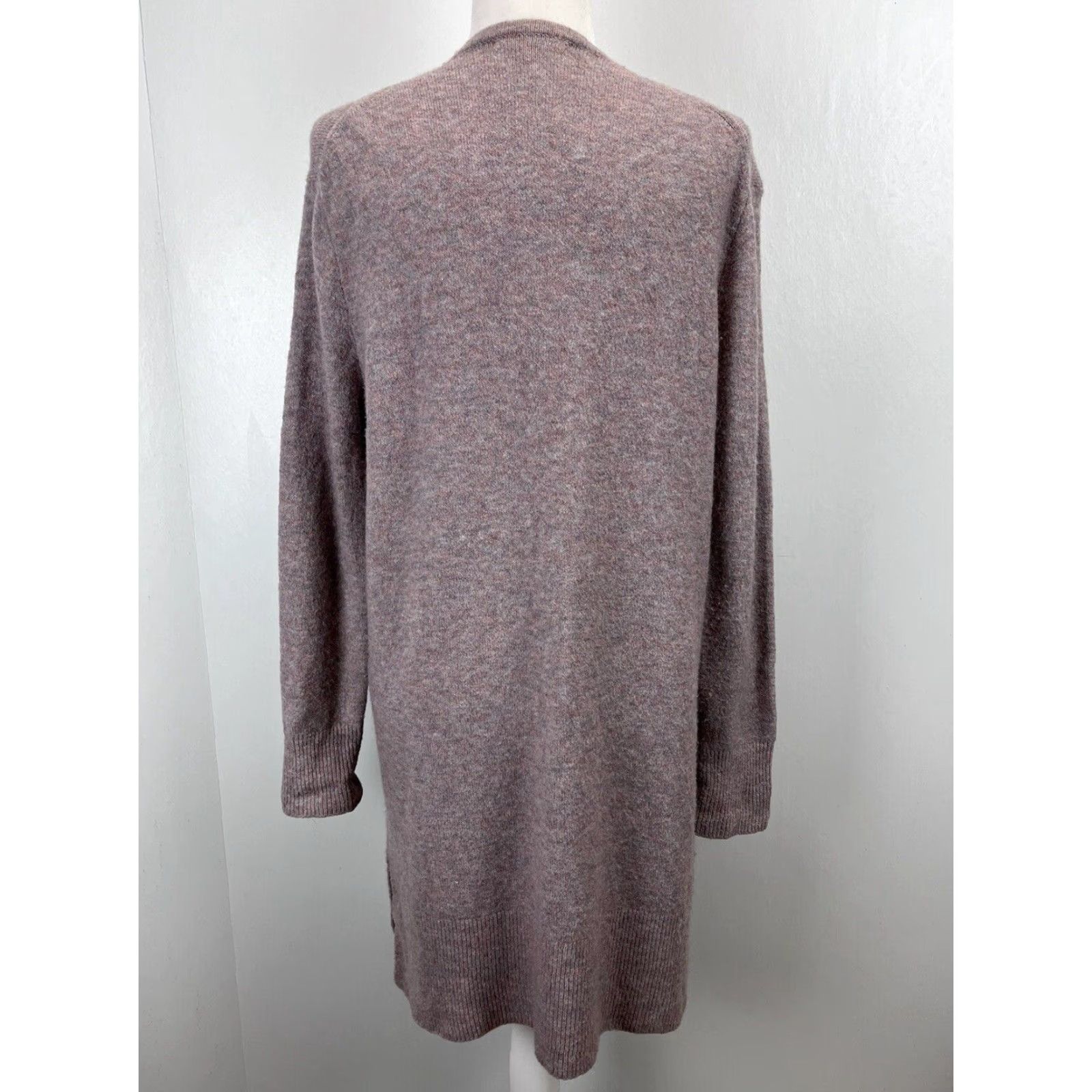 Madewell Madewell Kent Cardigan Sweater Womens Small Lavender Grey Merino Blend Long Sleeve Size S / US 4 / IT 40 - 3 Thumbnail
