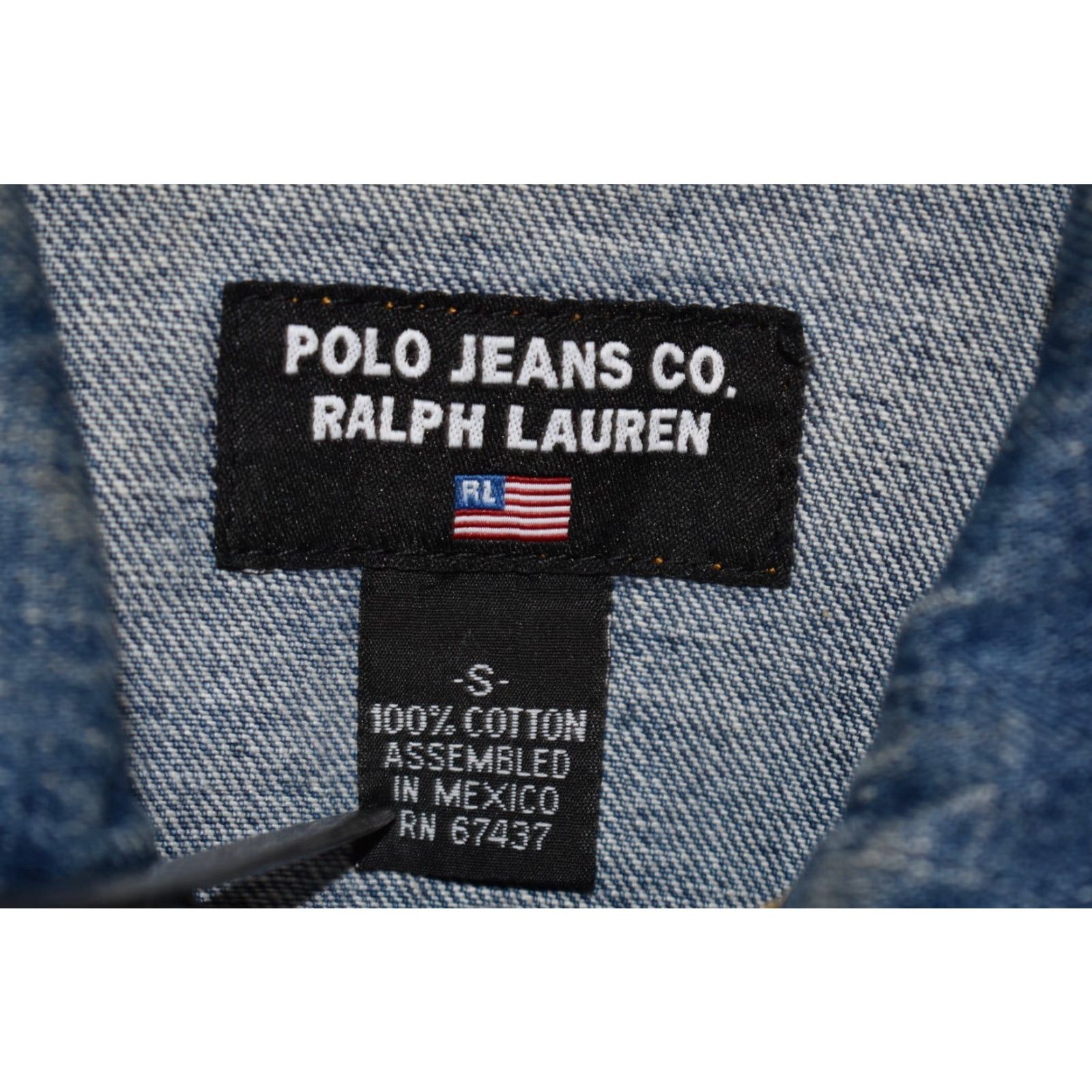 Polo Ralph Lauren VINTAGE Polo Ralph Lauren Denim Trucker Jacket Womens XS Distressed Denim Blue Size XS / US 0-2 / IT 36-38 - 6 Thumbnail
