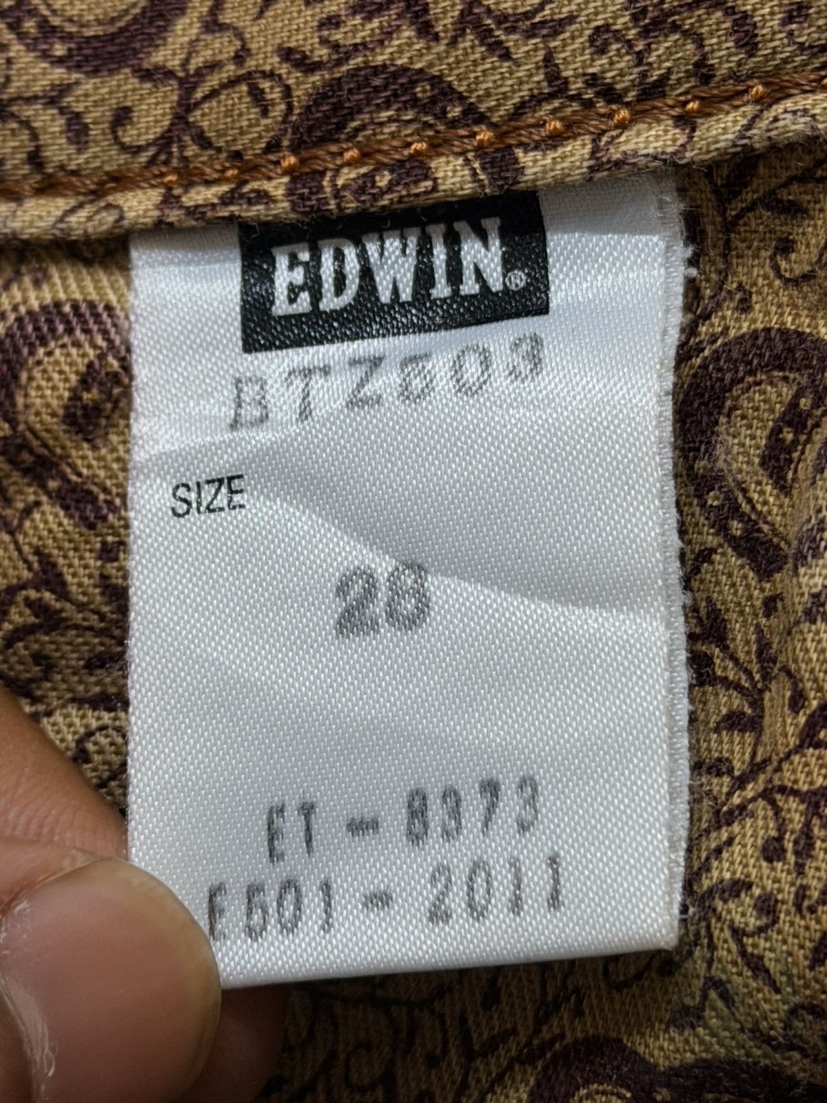 Edwin Vintage 90s Japan Edwin 503 Blue Faded Mud Wash Wide Leg Size US 30 / EU 46 - 7 Thumbnail