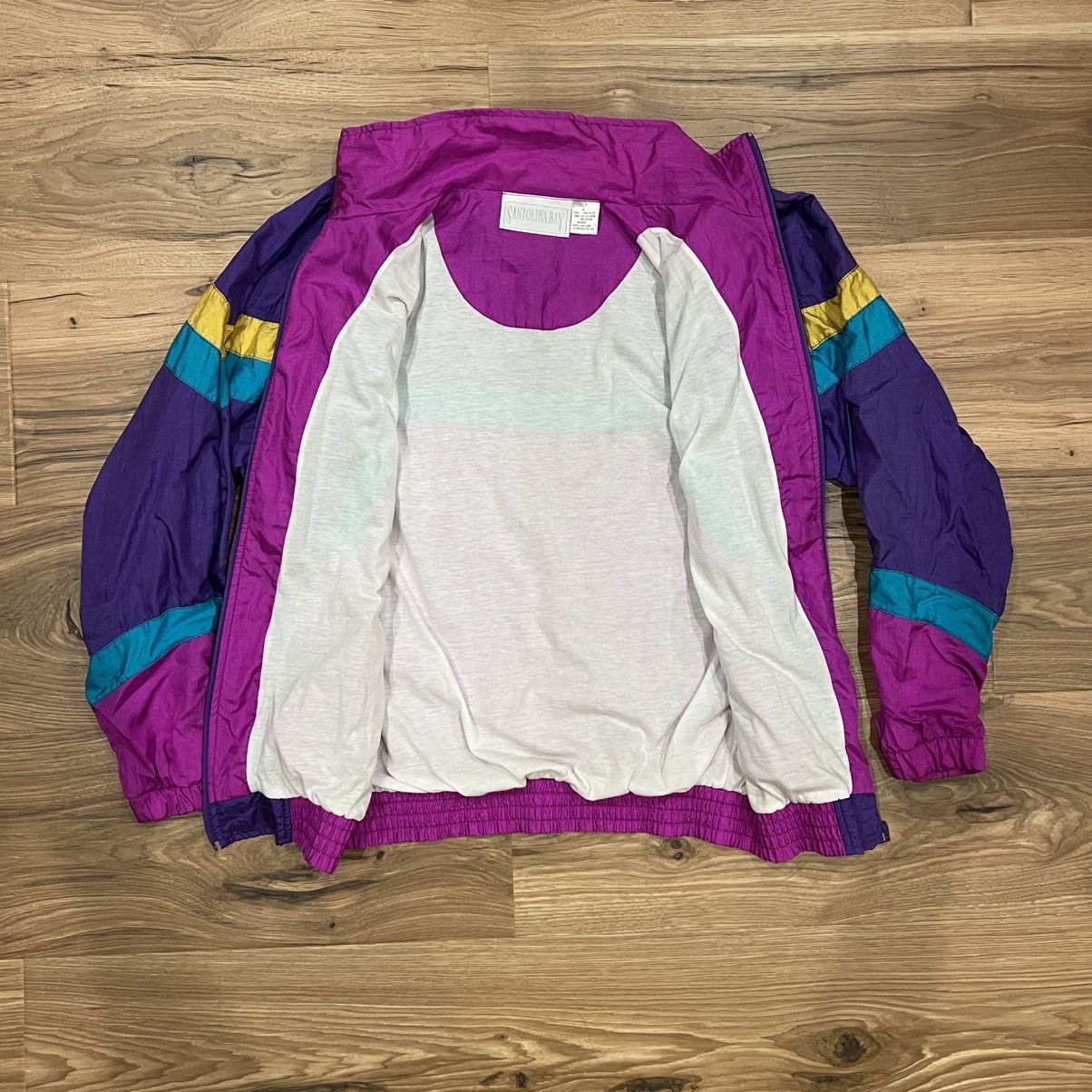Other Vintage Santolina Bay Nylon Windbreaker Jacket Women Medium Size M / US 6-8 / IT 42-44 - 2 Thumbnail