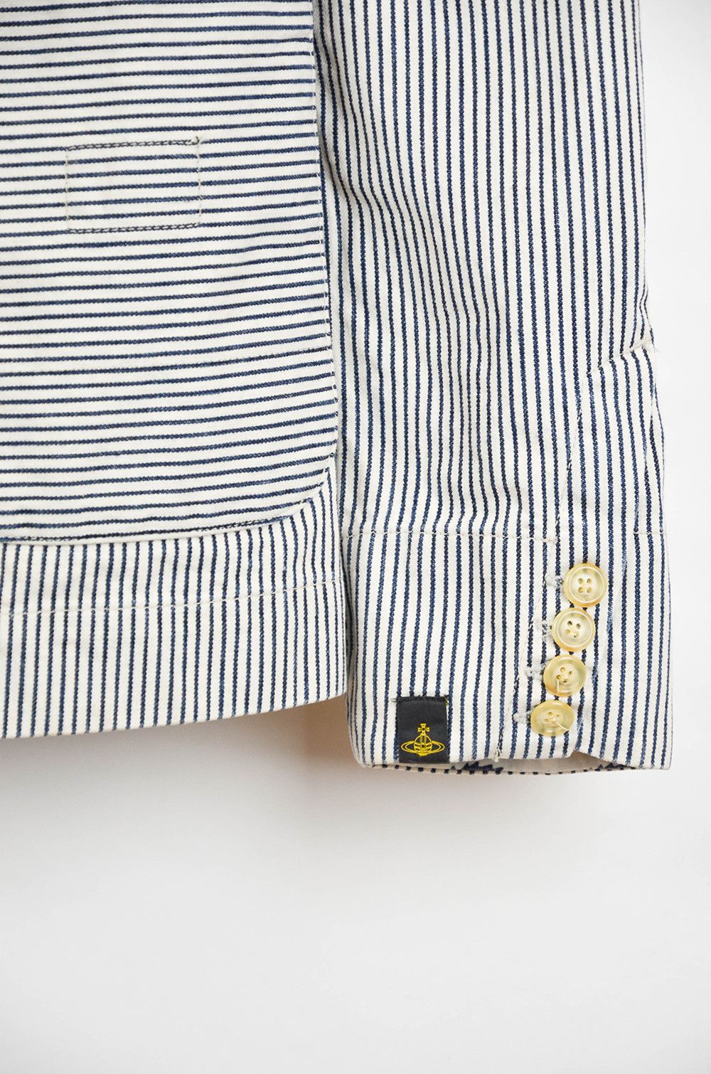 Lee × Vintage Vivienne Westwood x Lee Workman Blazer Striped Jacket - S Size US S / EU 44-46 / 1 - 4 Thumbnail