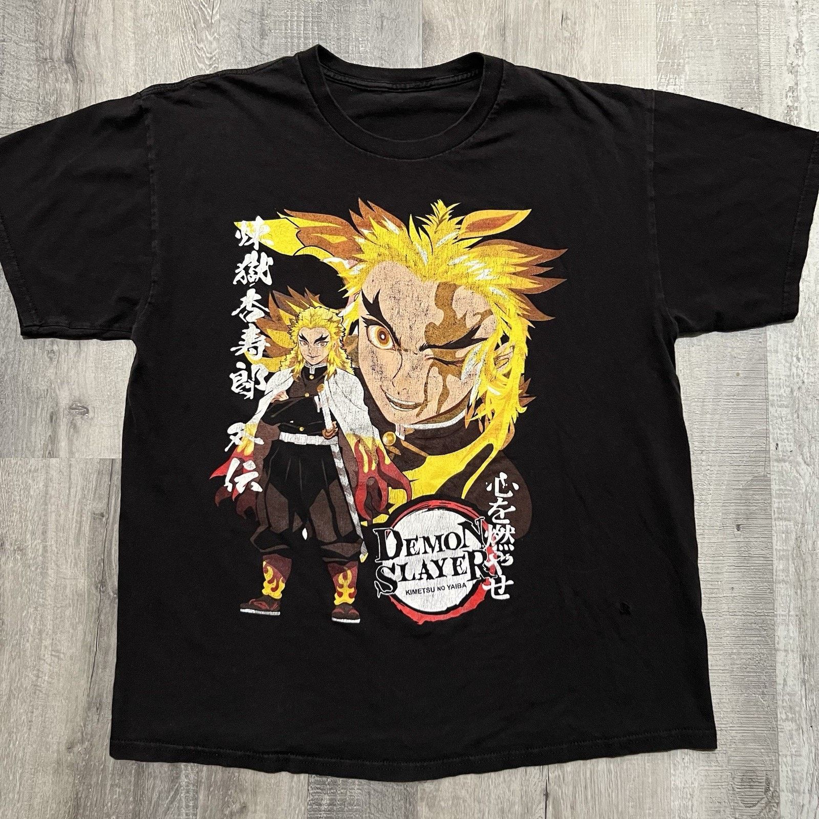 Vintage Demon Slayer Shirt Rengoku VTG Japanese Anime Kyujuro Tee Size US XL / EU 56 / 4 - 1 Thumbnail