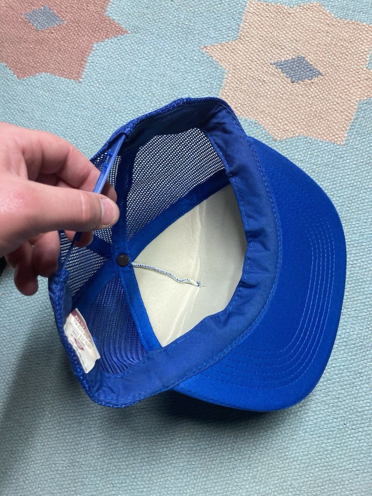 Vintage Vintage trucker hat snap on tools eagle logo blue SnapBack Size ONE SIZE - 6 Thumbnail