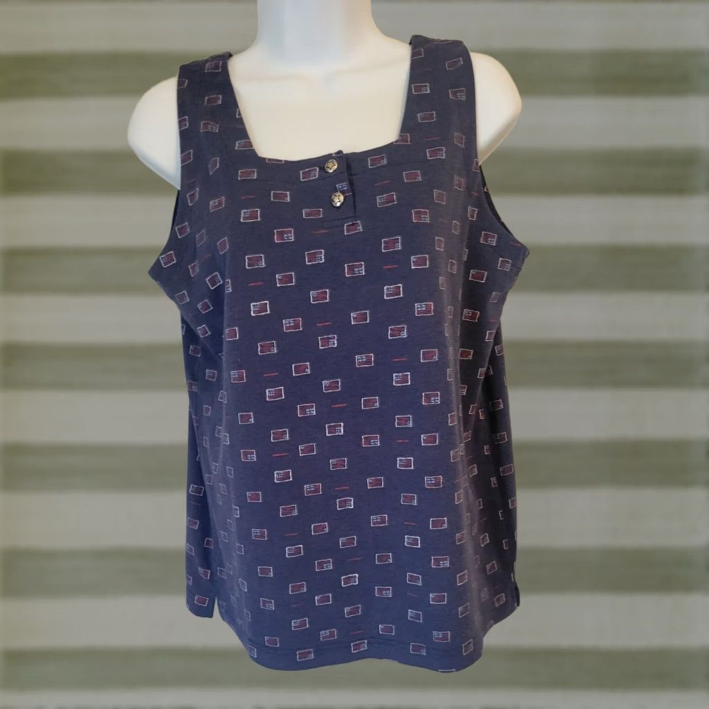 Paradise VINTAGE Paradise Bay Shirt Americana Flags Tank Top Large Size L / US 10 / IT 46 - 1 Thumbnail