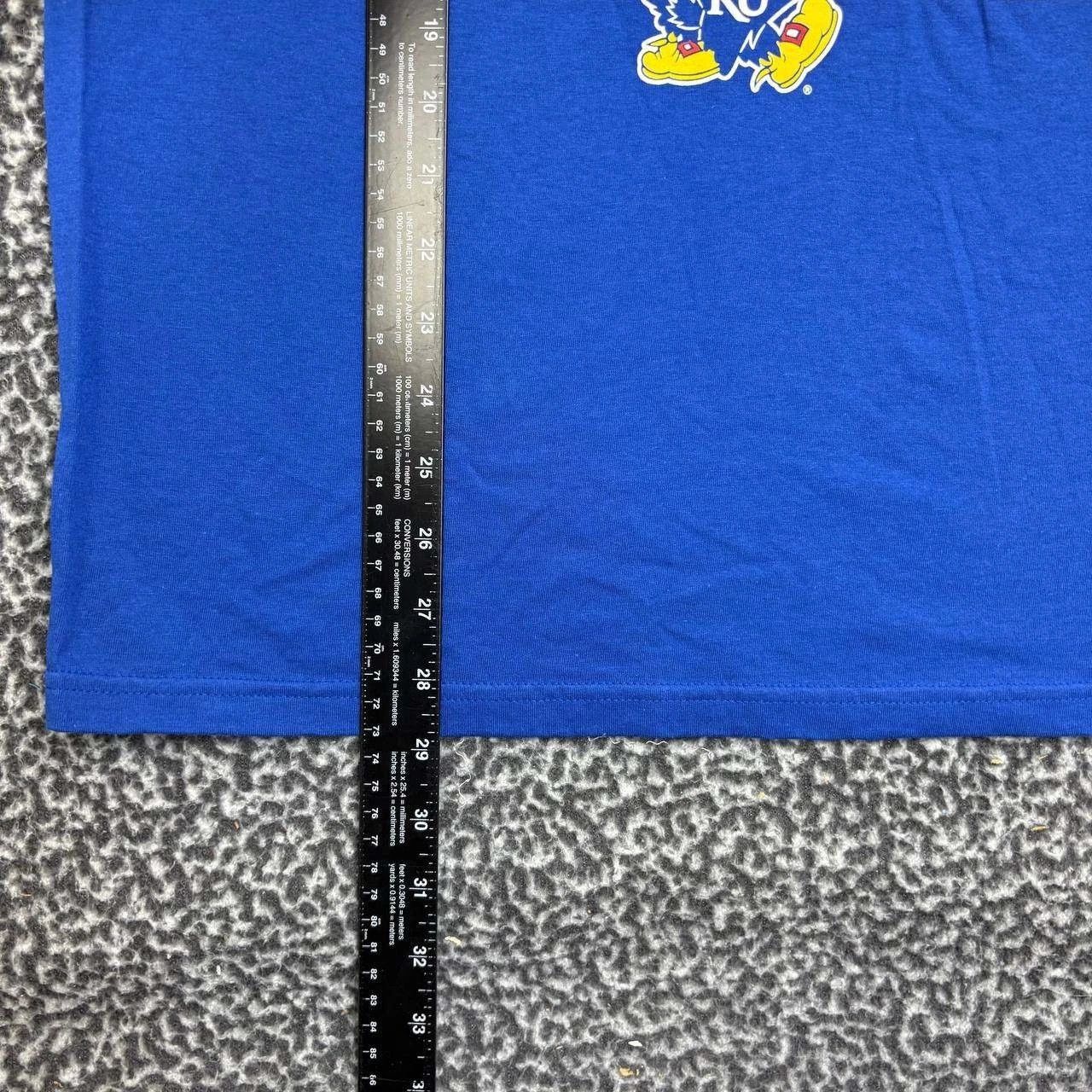 Adidas Kansas Jayhawks Shirt Men Short Sleeve Crew Neck Cotton L Size US L / EU 52-54 / 3 - 4 Thumbnail