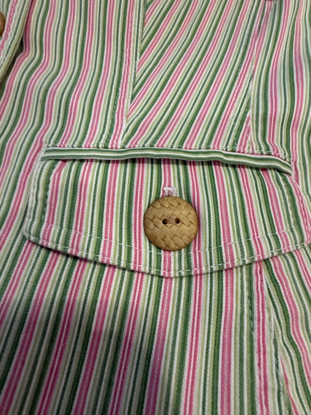 Other Loft preppy striped blazer jacket pink green white SZ 2 Size XS / US 0-2 / IT 36-38 - 8 Thumbnail