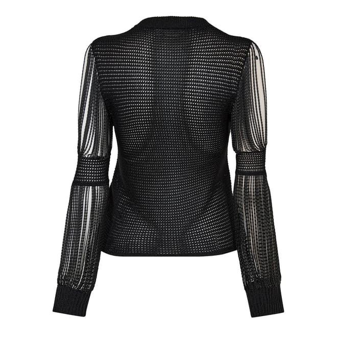 Bottega Veneta Bottega Veneta Crew Neck Long Sleeve Sweater in Black Size M / US 6-8 / IT 42-44 - 2 Thumbnail