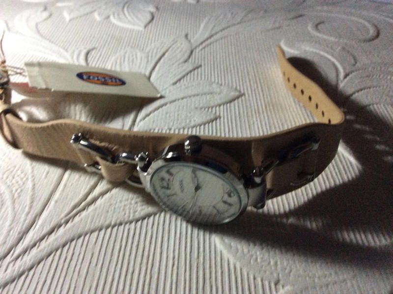 Fossil Fossil ladies silver dial brown leather strap watch Size ONE SIZE - 3 Thumbnail