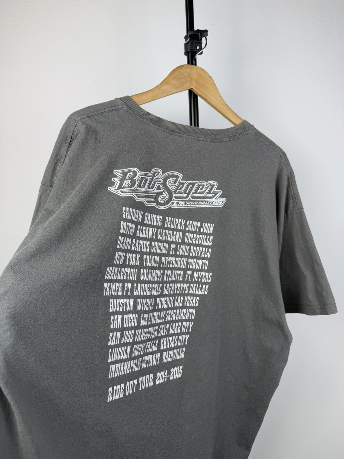 Band Tees × Vintage Bob Seger & The Silver Bullet Band Final Tour Vintage Tshirt Size US XXL / EU 58 / 5 - 7 Thumbnail