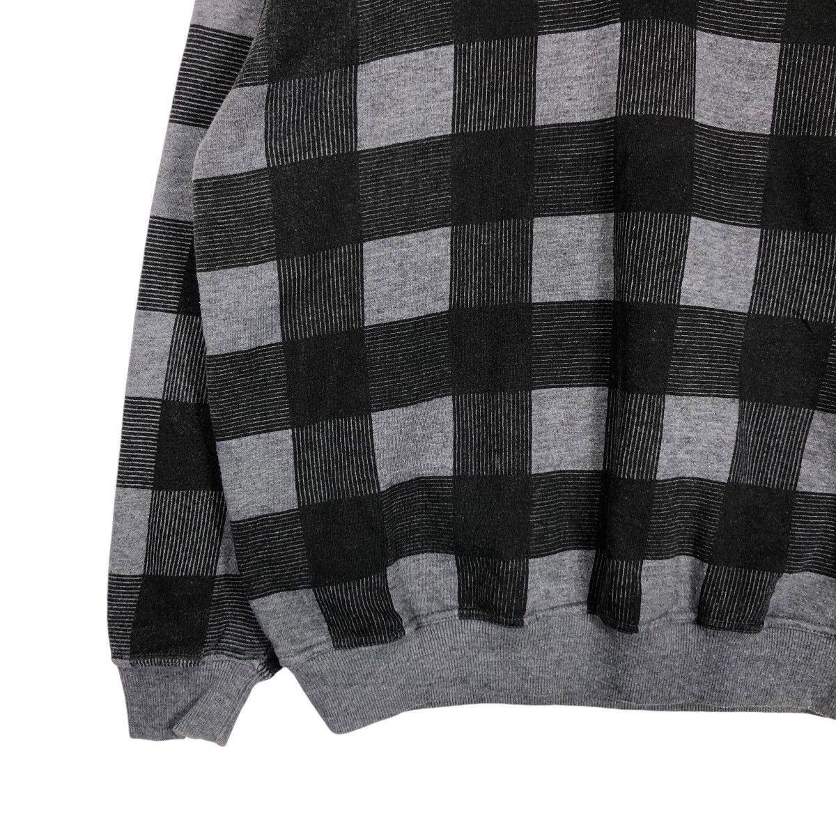 Japanese Brand × Vintage Vintage Checked Box Sweatshirt Rare Streetwear Medium Size US M / EU 48-50 / 2 - 3 Thumbnail