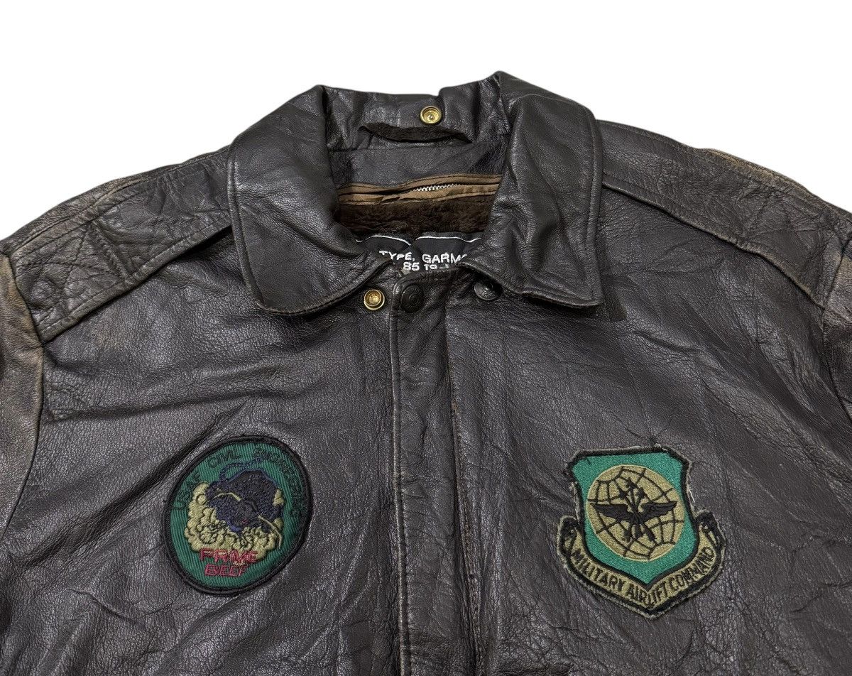 Schott Vintage Schott A2 Military Flyer Leather Jacket Size US M / EU 48-50 / 2 - 6 Thumbnail