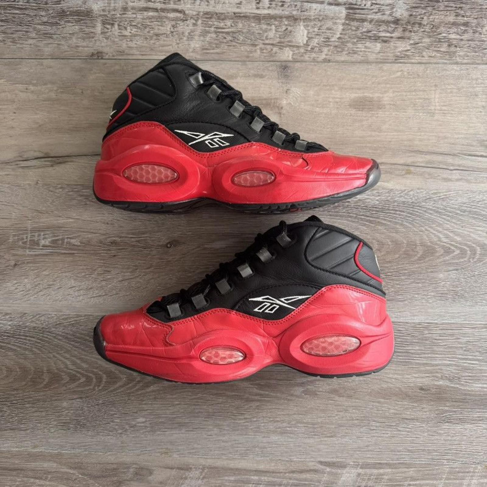 Reebok REEBOK • Question Mid "76ers Bred" (10M) Size US 10 / EU 43 - 2 Thumbnail
