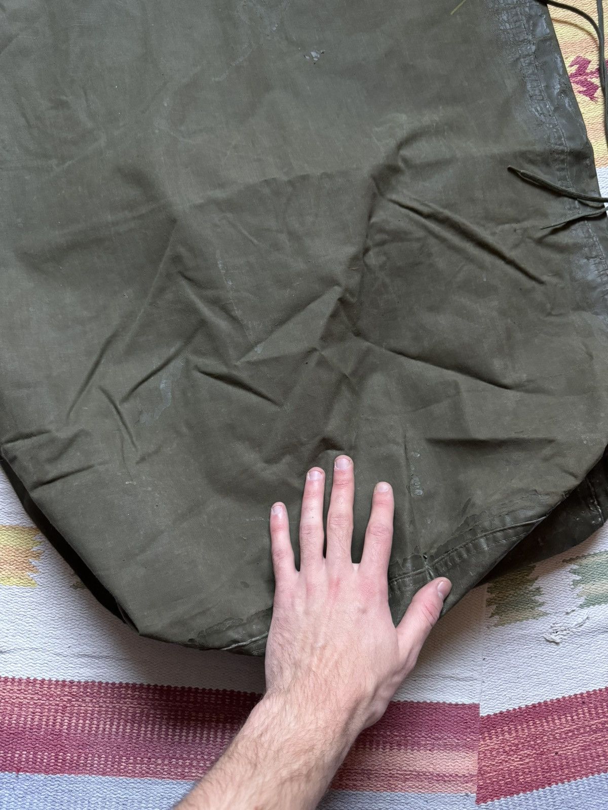 Vintage Vintage 50’s 1955 US Army Waterproof Gore-Tex Clothing Bag Size ONE SIZE - 4 Thumbnail