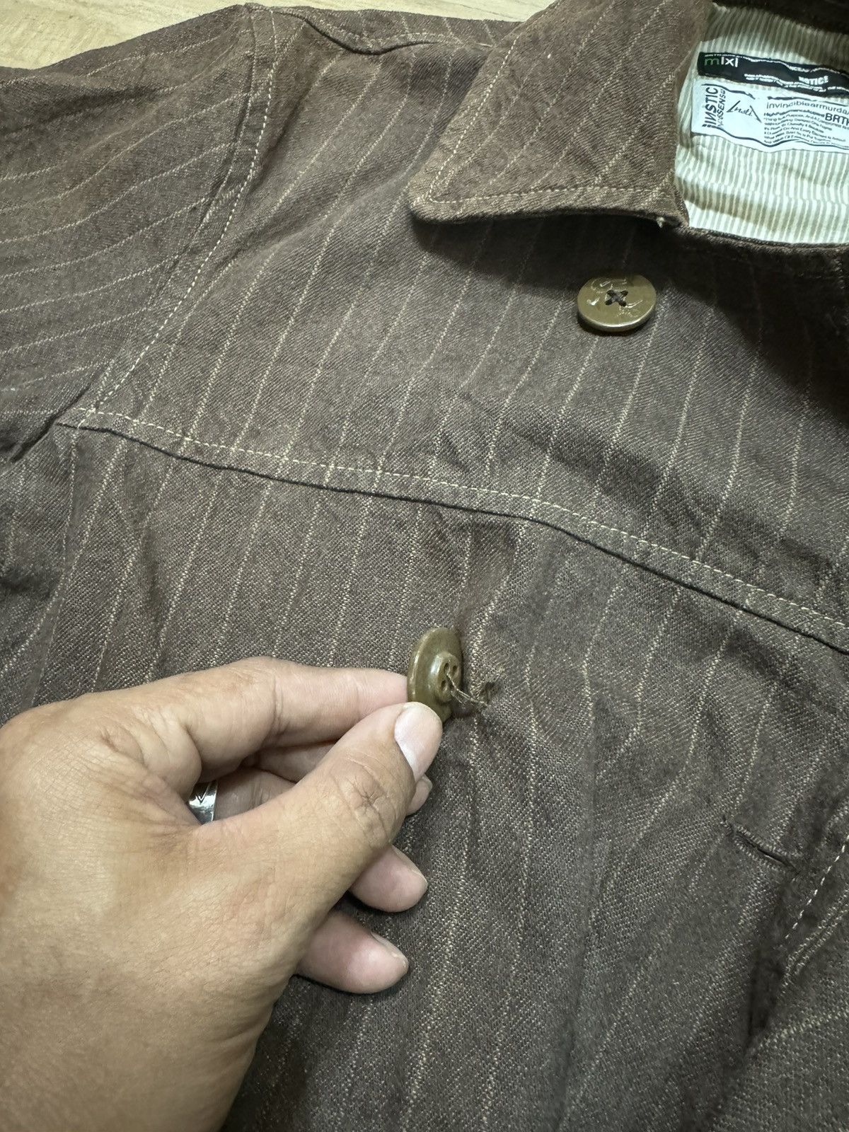 If Six Was Nine × Japanese Brand × Number (N)ine BRTH X NUMBER NINE DOUBLE COLLAR JACKET Size US L / EU 52-54 / 3 - 6 Thumbnail