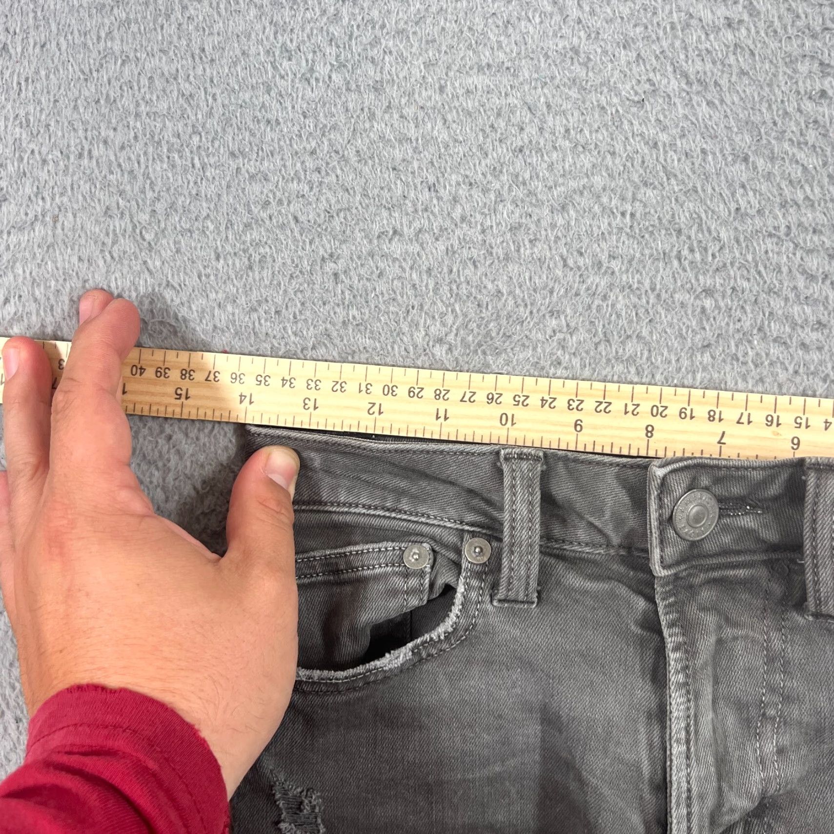 American Eagle Outfitters VINTAGE American Eagle Outfitters Bermuda Shorts Denim Mens Size 26 Green Distressed Flat Front Casual 90s? Size US 26 / EU 42 - 4 Thumbnail