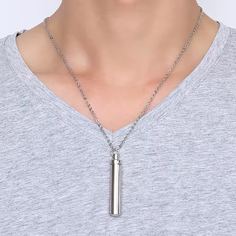 Other Openable Cylindrical Capsule Pendant Necklace Size ONE SIZE - 1 Thumbnail