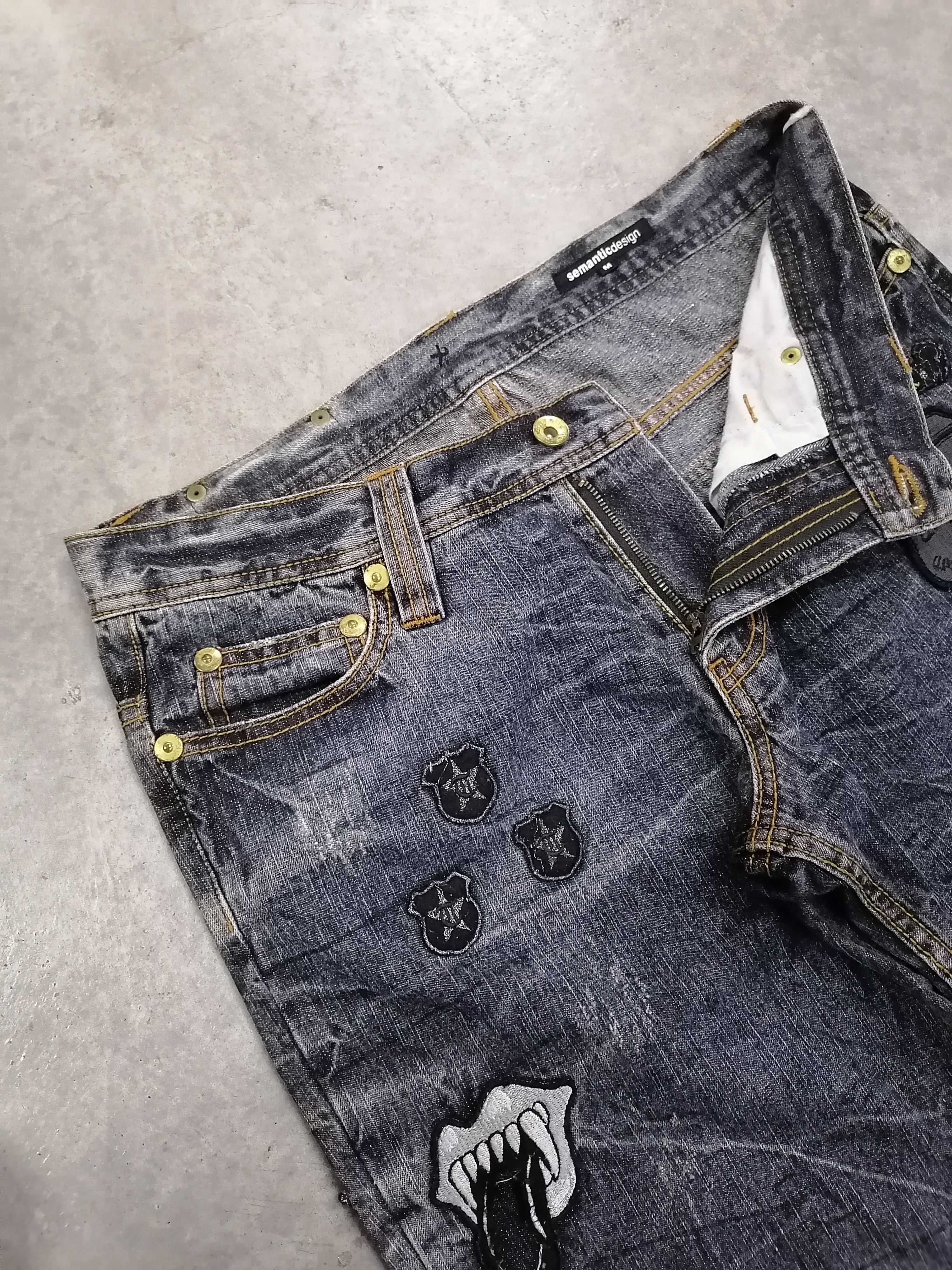 Japanese Brand × semanticdesign Semantic Design Re-Cut Distressed Denim Short Pants Size US 30 / EU 46 - 5 Thumbnail