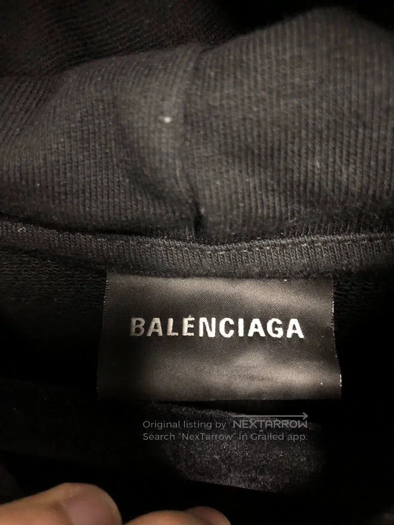 Balenciaga Balenciaga Letter Printed Hoodie Size US XL / EU 56 / 4 - 3 Thumbnail