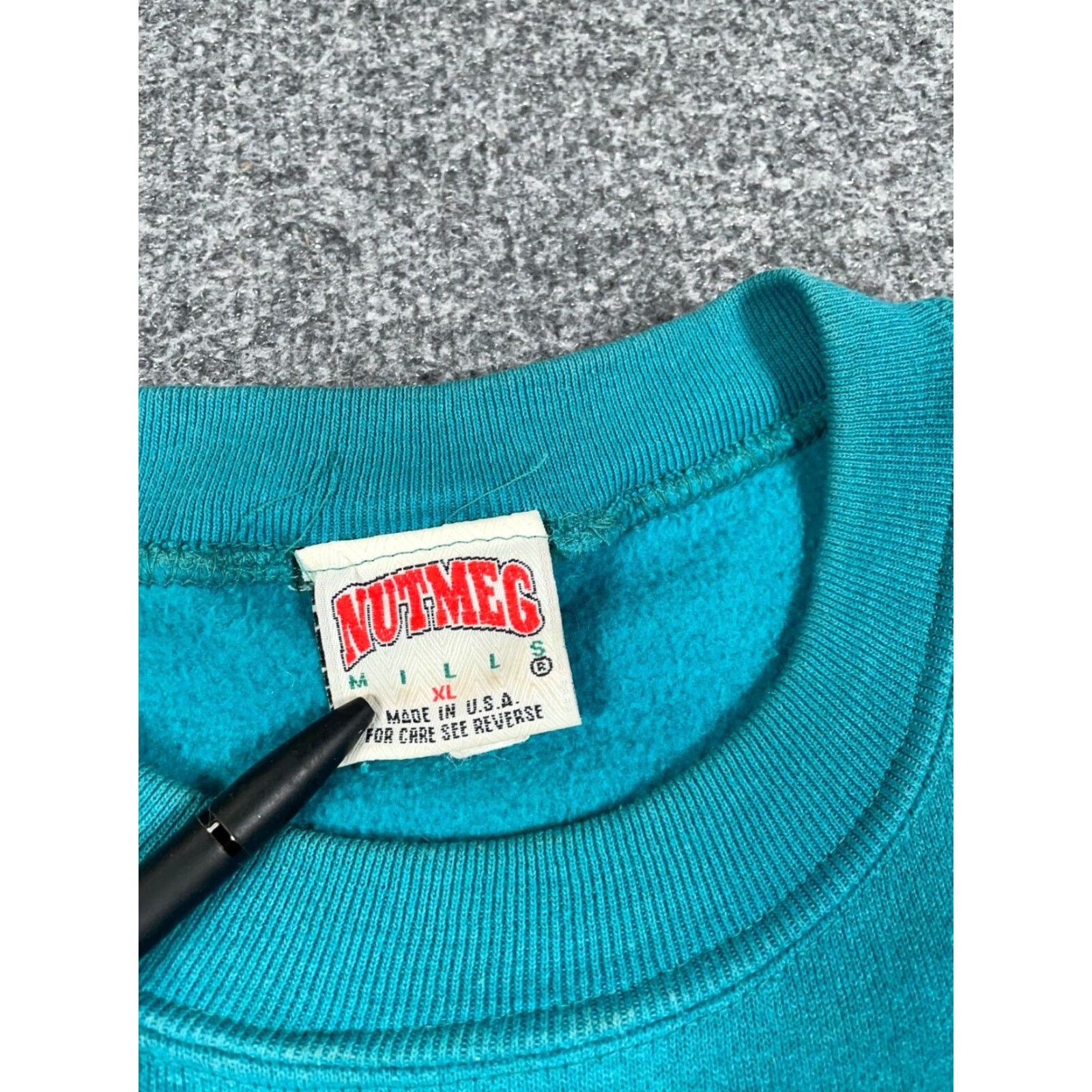 Nutmeg VTG Nutmeg Boston Embroidered Sweatshirt Adult XL Green Crewneck USA Made Size US XL / EU 56 / 4 - 5 Thumbnail