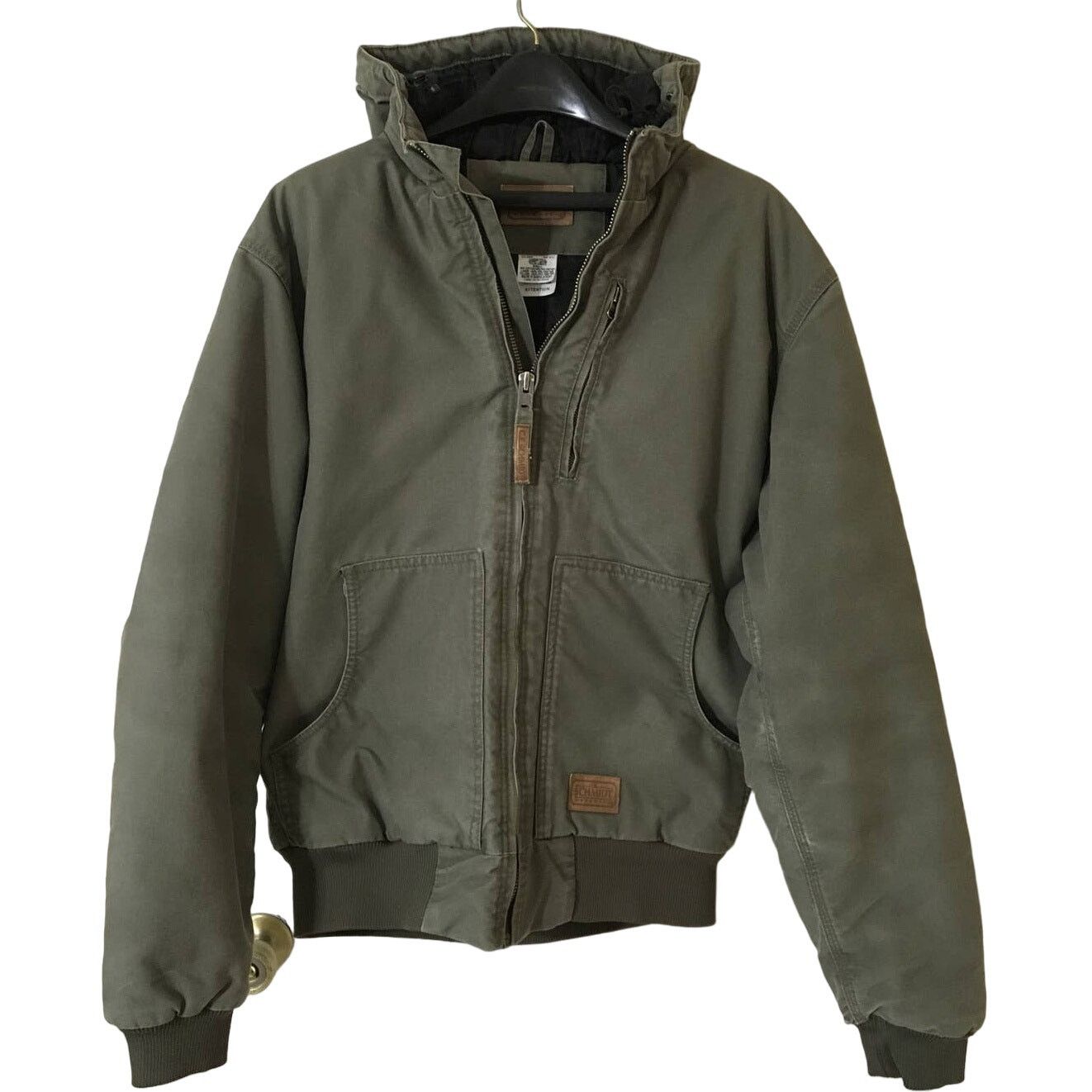 Other Schmidt Workwear LT Heavy Quilted Coat Toggle Hood ArmyGreen Size US L / EU 52-54 / 3 - 1 Thumbnail