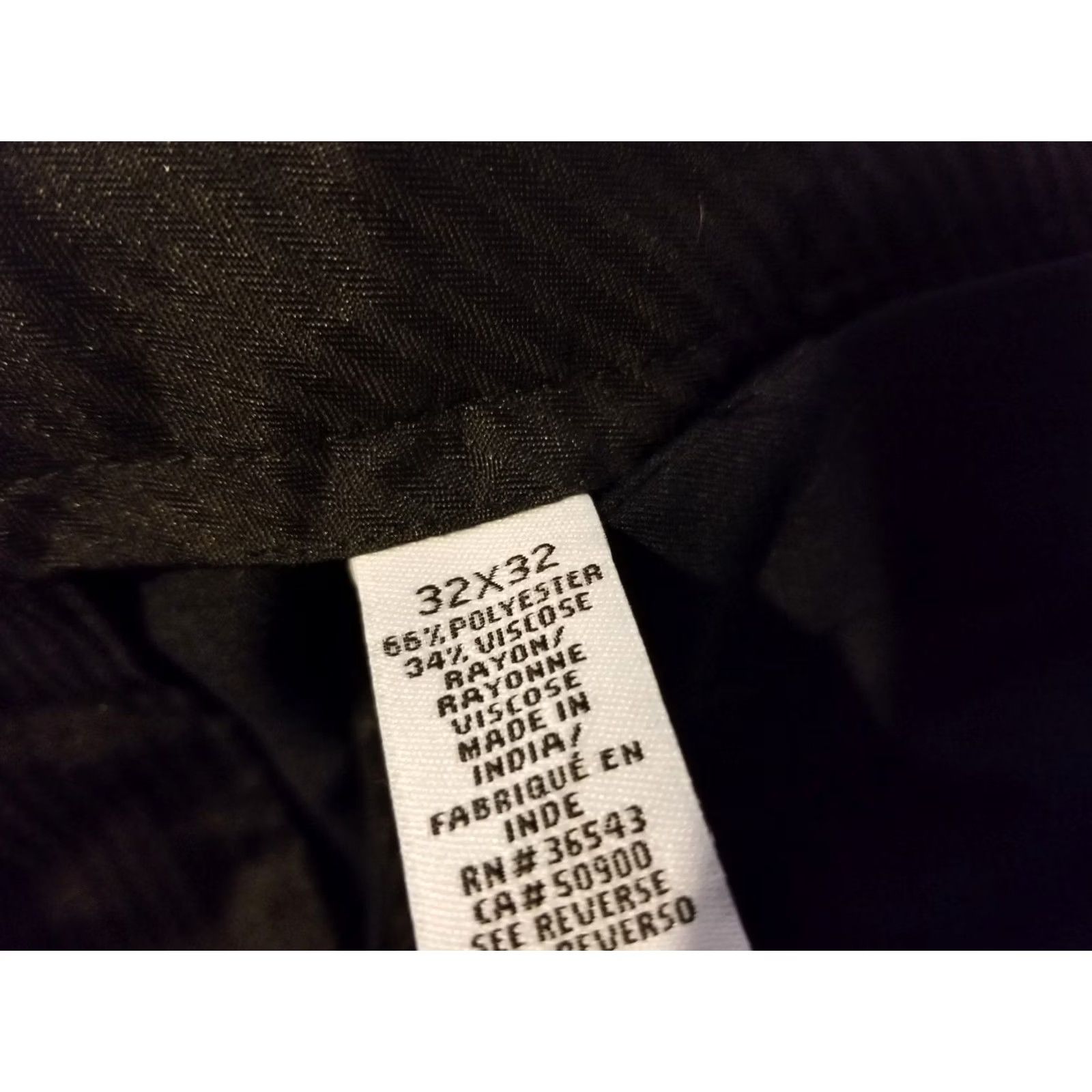 Calvin Klein Calvin Klein Mens Pants Black Chino Khaki Trouser Dress Pants 32x32 34x32 Size US 32 / EU 48 - 4 Thumbnail