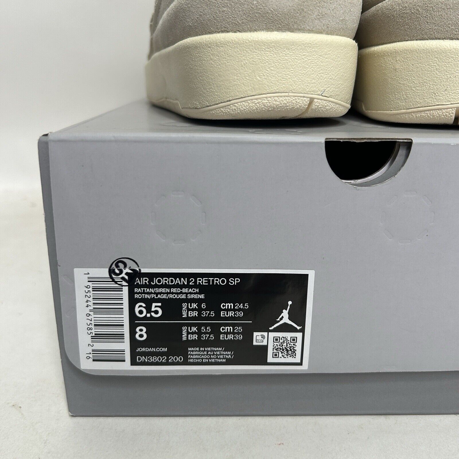 Jordan Brand Nike Air Jordan 2 Retro SP X Union LA “Rattan” 2024 Size US 8 / IT 38 - 5 Thumbnail