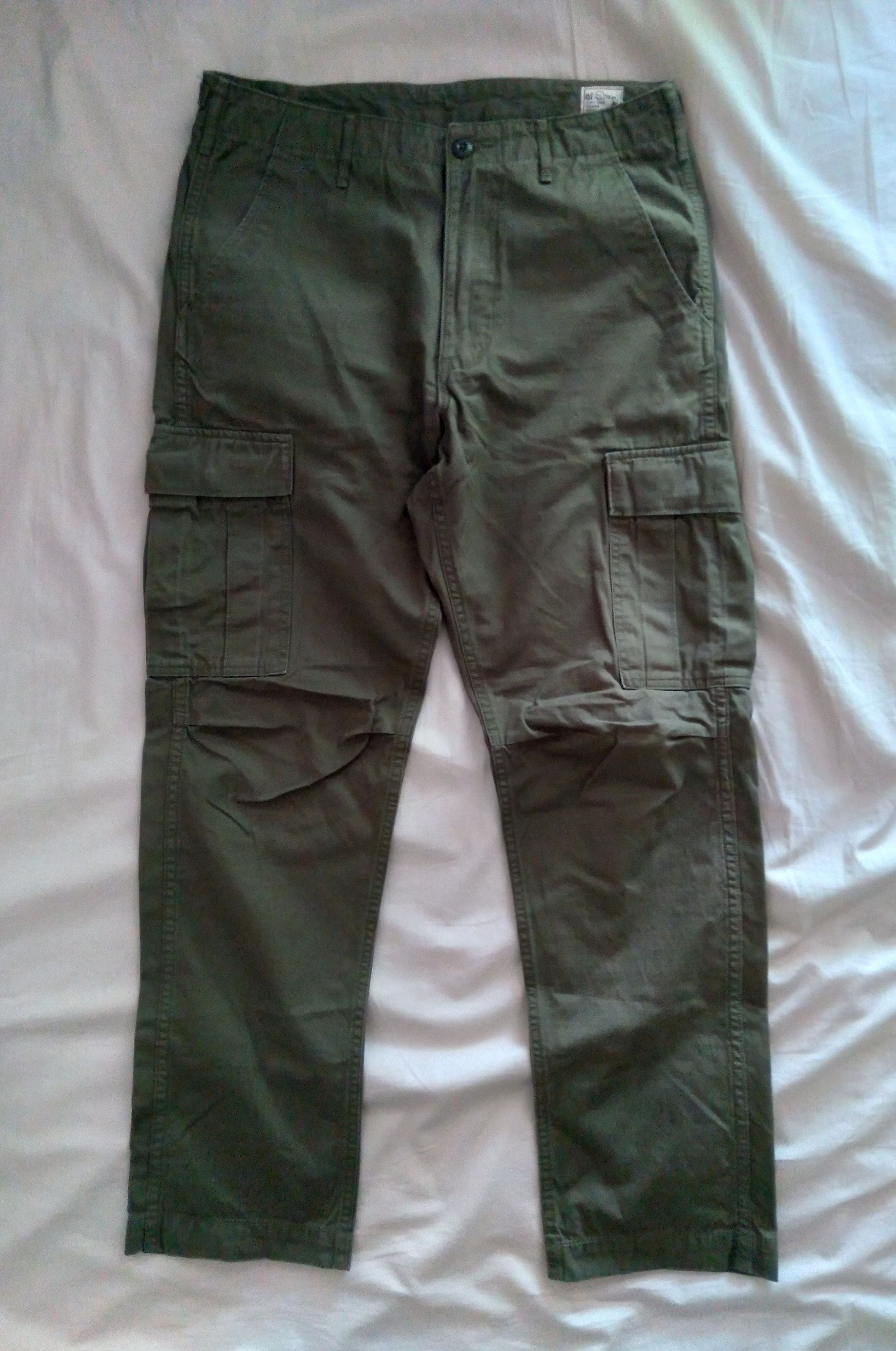 Ripstop Cargo Pants Army Green cotton xs 30