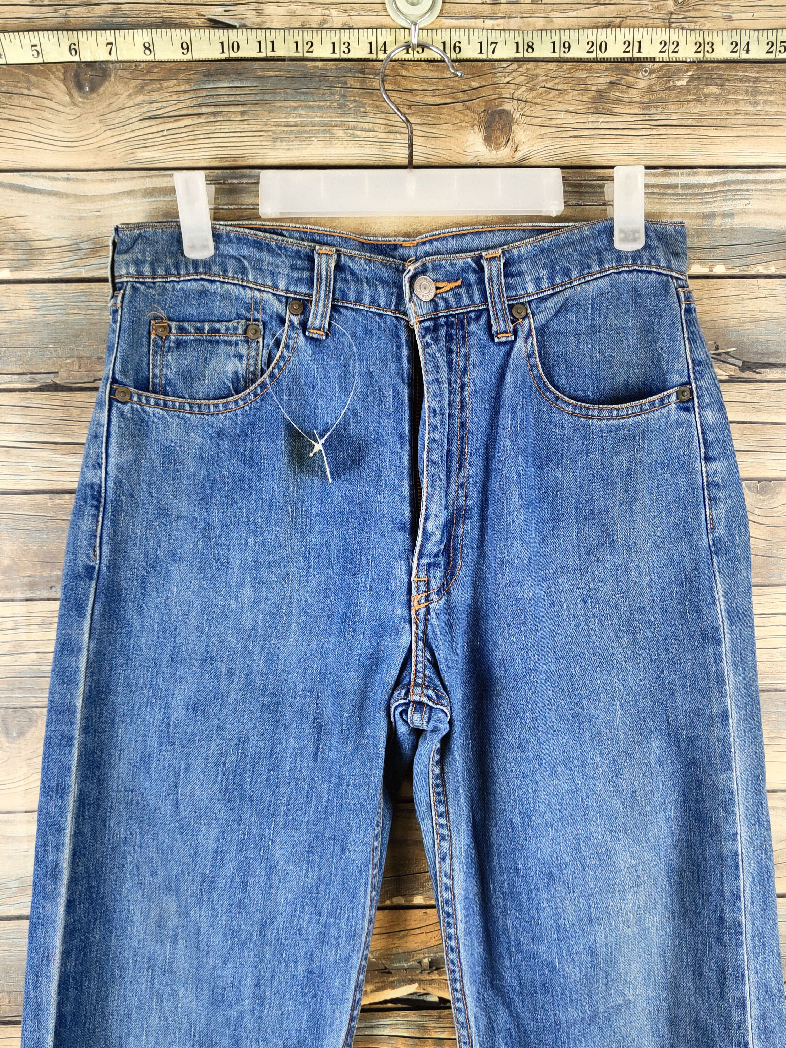 Levi's 509 Levi's Blue Distressed Ripped denim Jeans #S2835 Size US 30 / EU 46 - 2 Thumbnail