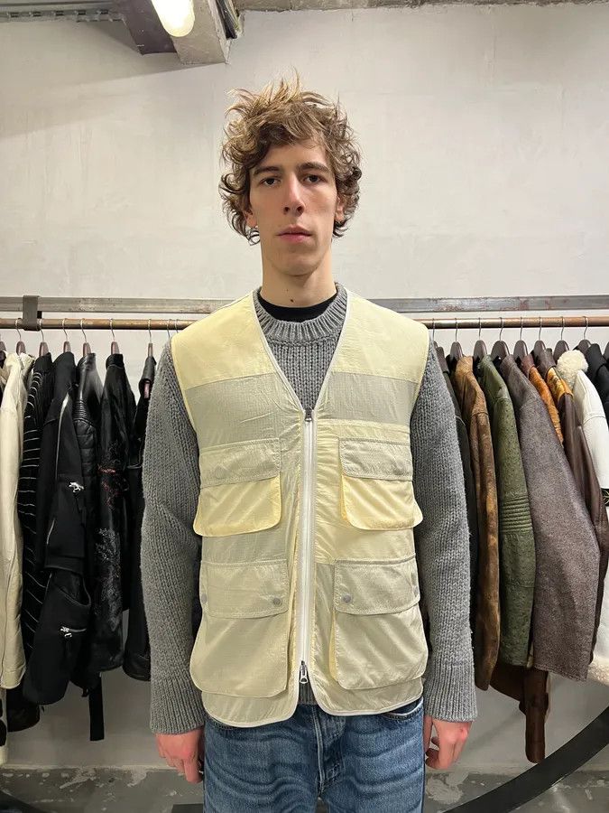 Acne Studios Acne Studios Beige Cargo Tactical Fisher Vest Size US M / EU 48-50 / 2 - 4 Thumbnail
