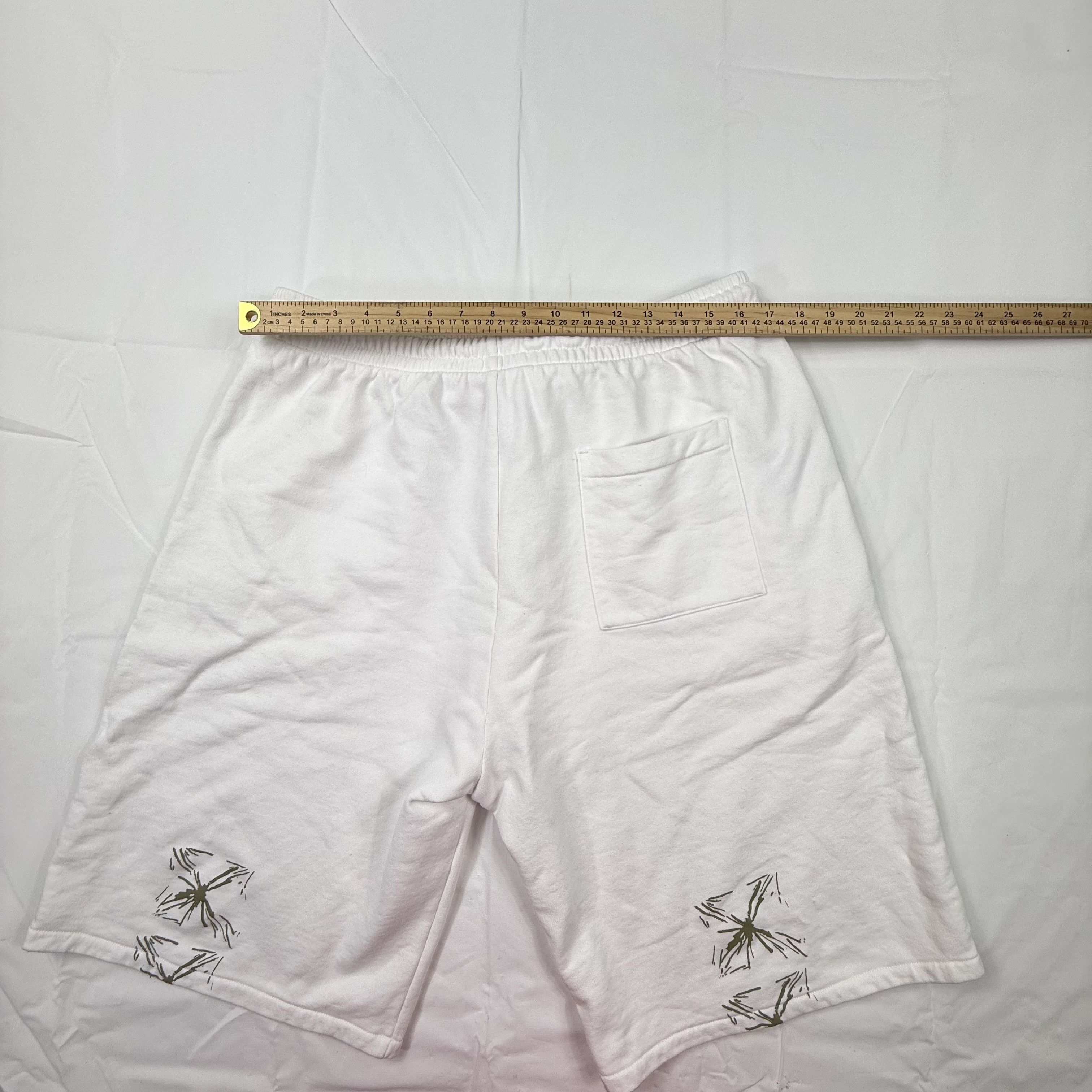 Off-White Off-White Mens White Graphic Sweat Shorts XL Size US 40 / EU 56 - 12 Thumbnail