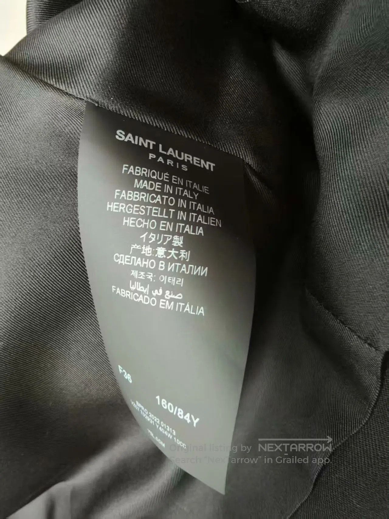 Saint Laurent Paris Saint Laurent Women's Coat. Size M / US 6-8 / IT 42-44 - 3 Thumbnail
