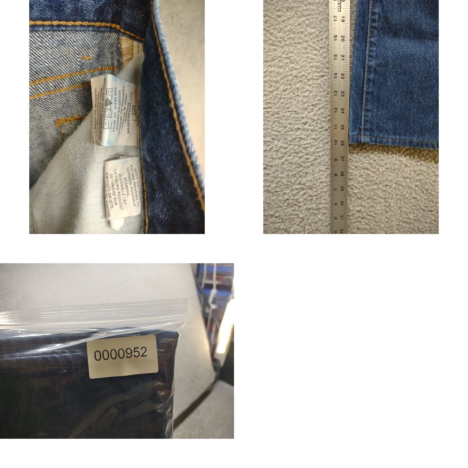 Vintage VINTAGE Tommy Jeans Size 7/32 Straight Leg Mid Rise 100% Cotton Pants Blue Womens Jeans 90s Street Size 28" / US 6 / IT 42 - 8 Thumbnail