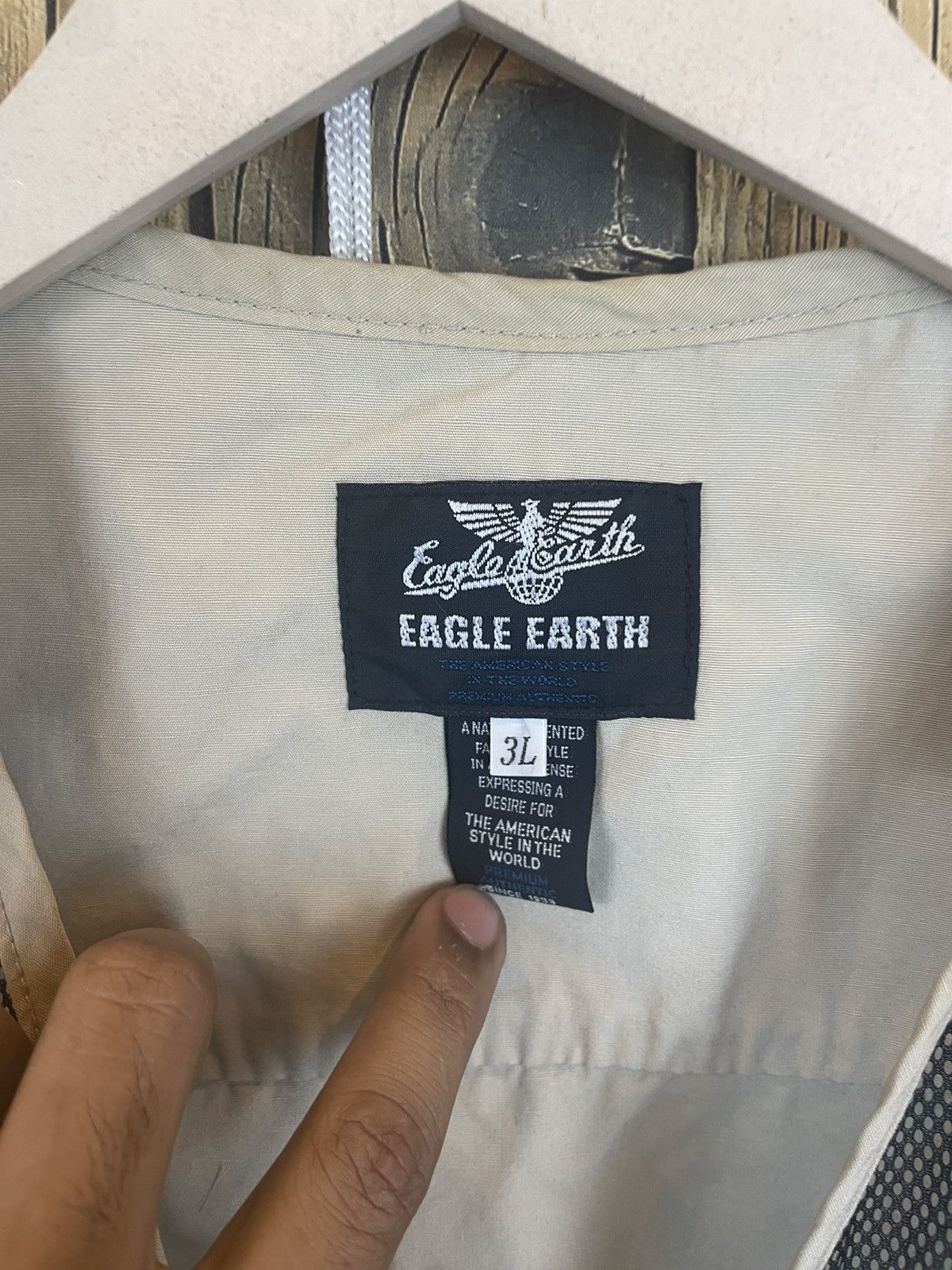 Vintage 🦍Eagle earth vest the american style 🦍 Size US XXL / EU 58 / 5 - 6 Thumbnail