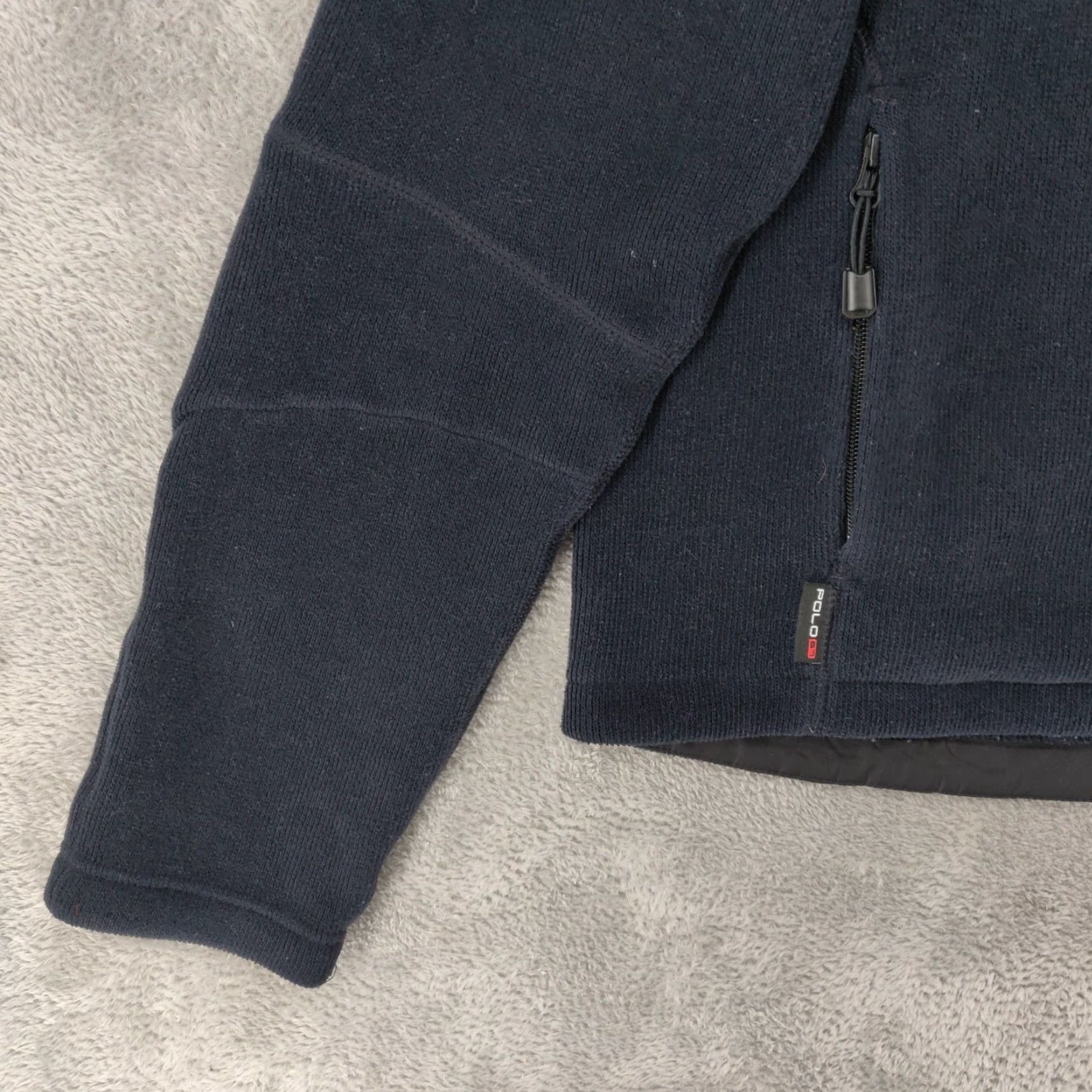 Polo Ralph Lauren VINTAGE Polo Ralph Lauren Jacket Mens L Blue Full Zip Fleece Bomber Pony 90s Size US L / EU 52-54 / 3 - 3 Thumbnail