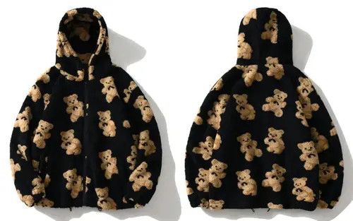 Teefury Bears Teddy Black Hoodie Sweatshirt Pullover Jersey Jumper Size US L / EU 52-54 / 3 - 8 Thumbnail