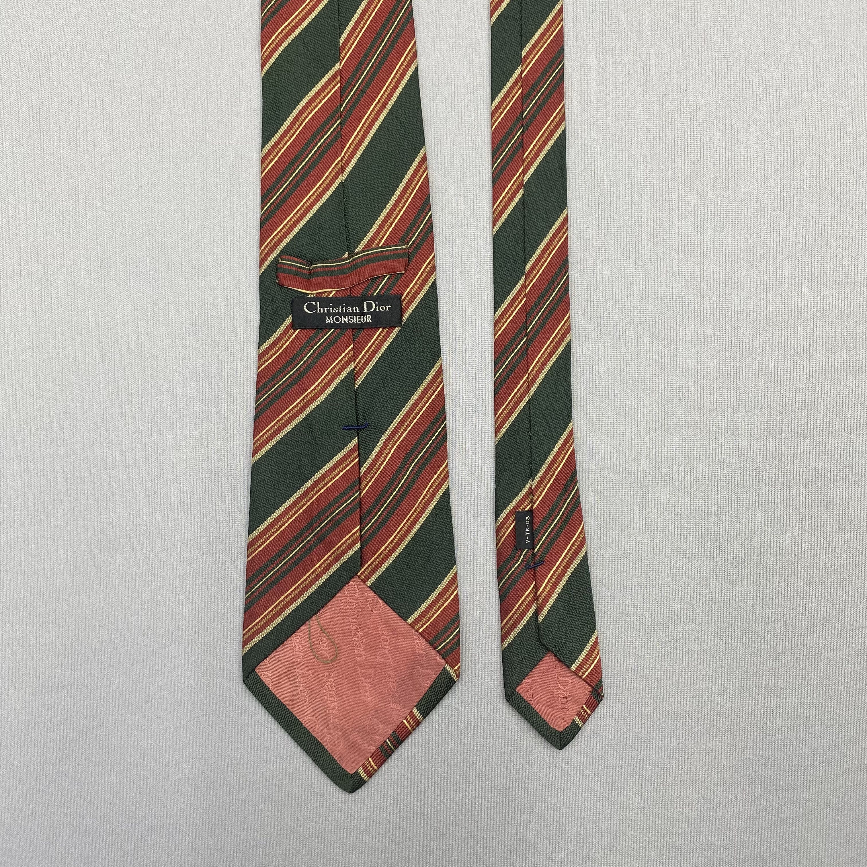 Other Vintage Christian Dior SILK Necktie Cravate Pure Silk Size ONE SIZE - 6 Thumbnail