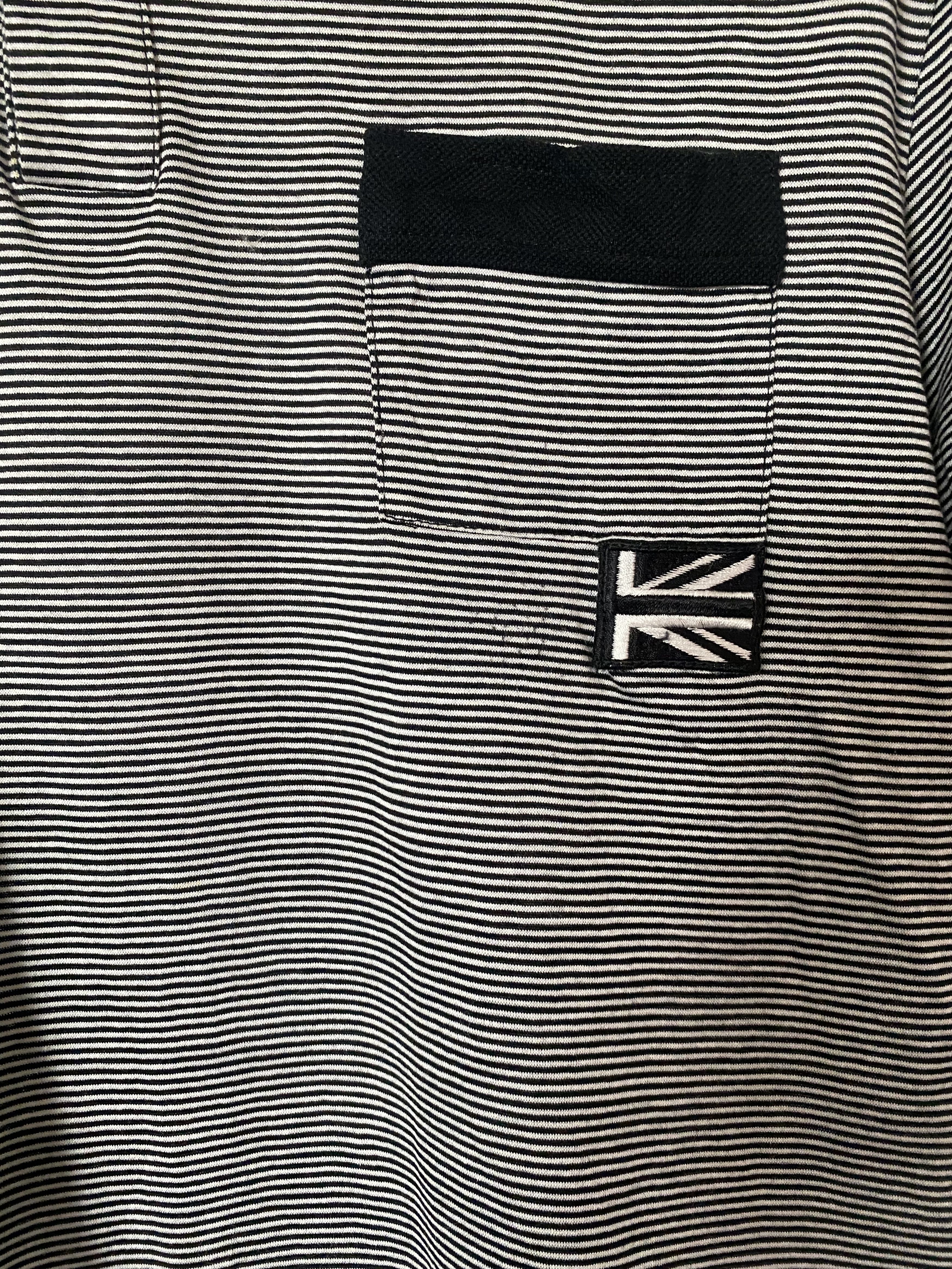 SS06 Dior Homme Union Jack Flag Striped Polo Tee T Shirt, view 2